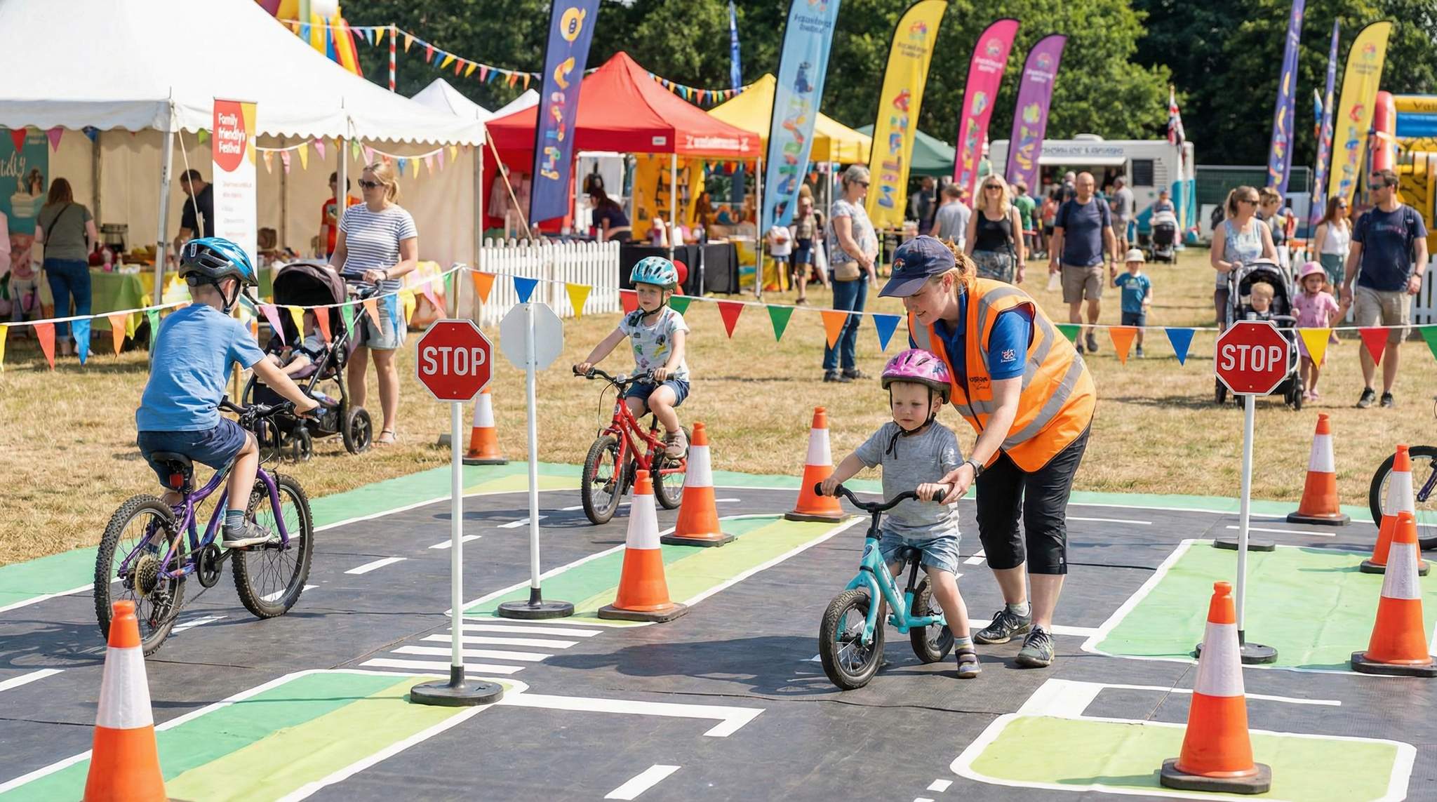 Bike-Safety Mini-City: Bringing Hands-On Bike Safety to Family Festivals