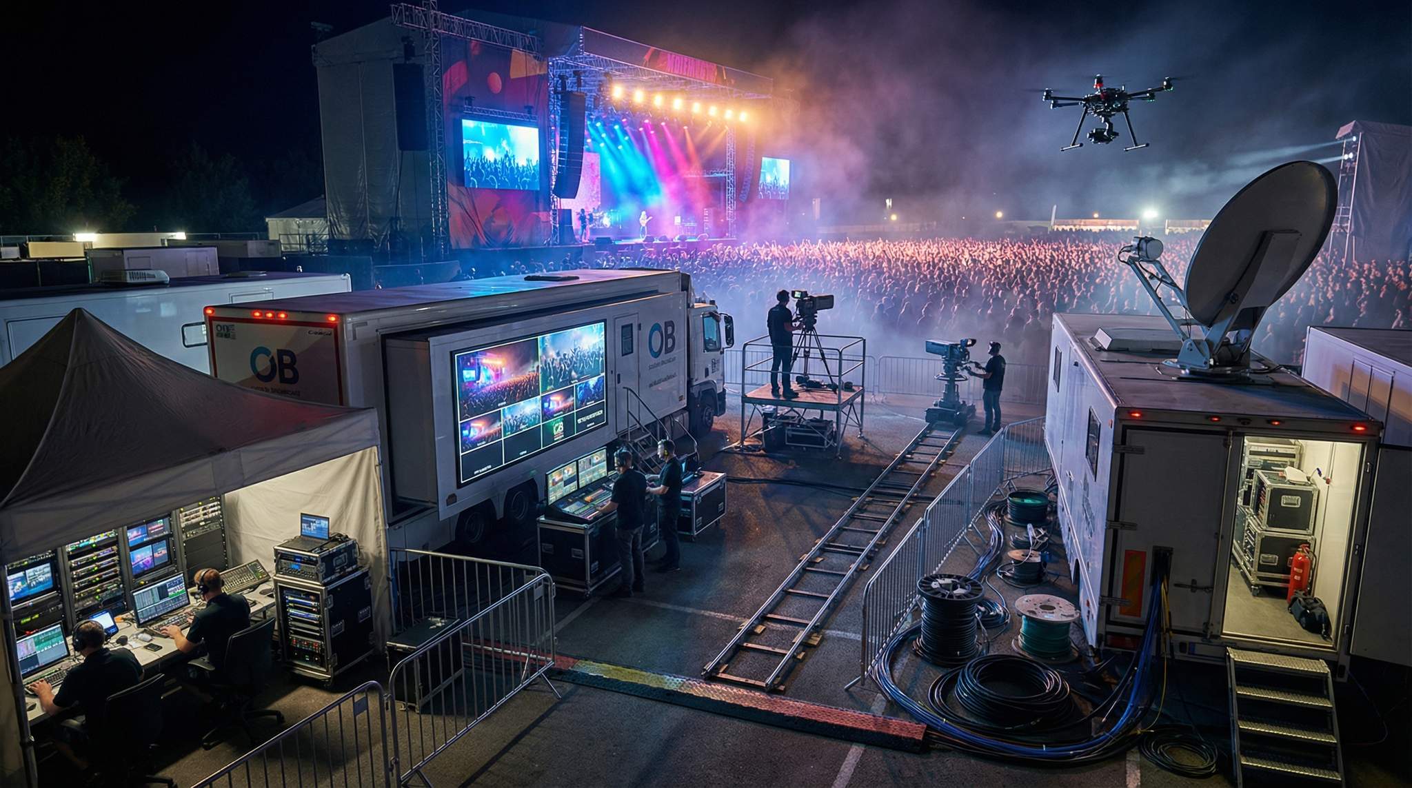 Broadcast a festival worldwide without spoiling the live magic.
