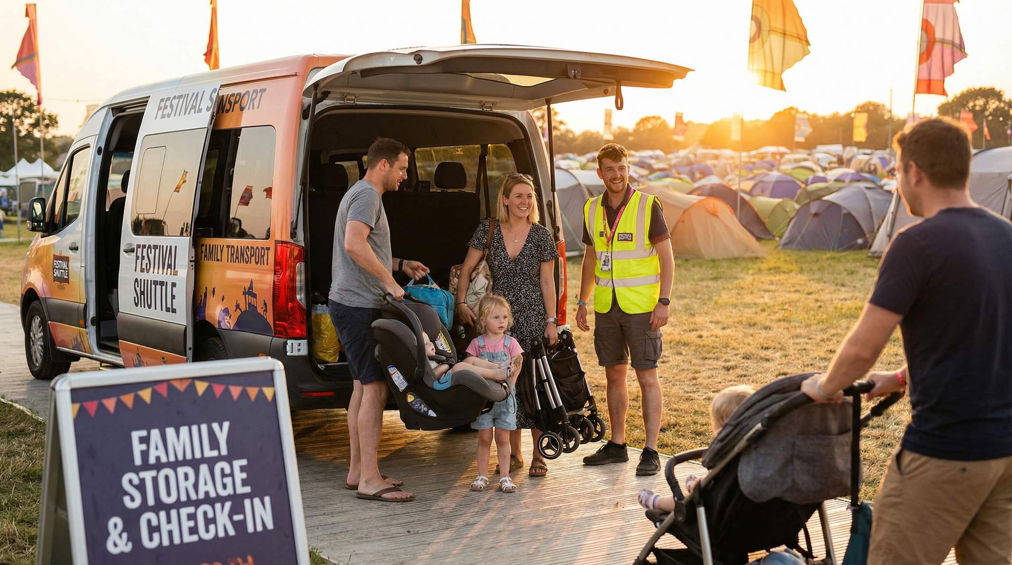 Car-Seat Logistics at Family-Friendly Festivals: Parking, Shuttles, and Storage