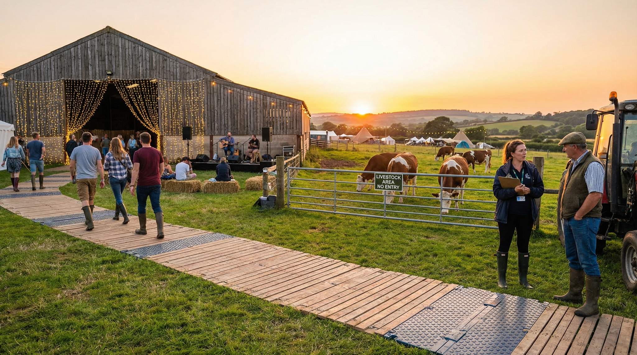 Case Study: Farmstead Barns and Fields – Hosting Festivals while Protecting Land and Livestock