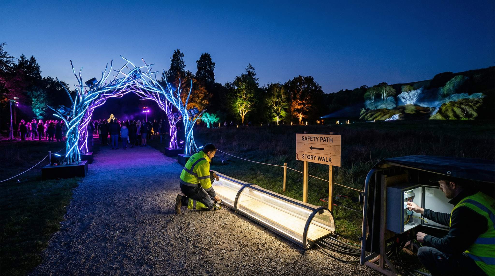 Case Study: Nighttime Light Art Trails – Balancing Storytelling and Safety in Cultural Festivals