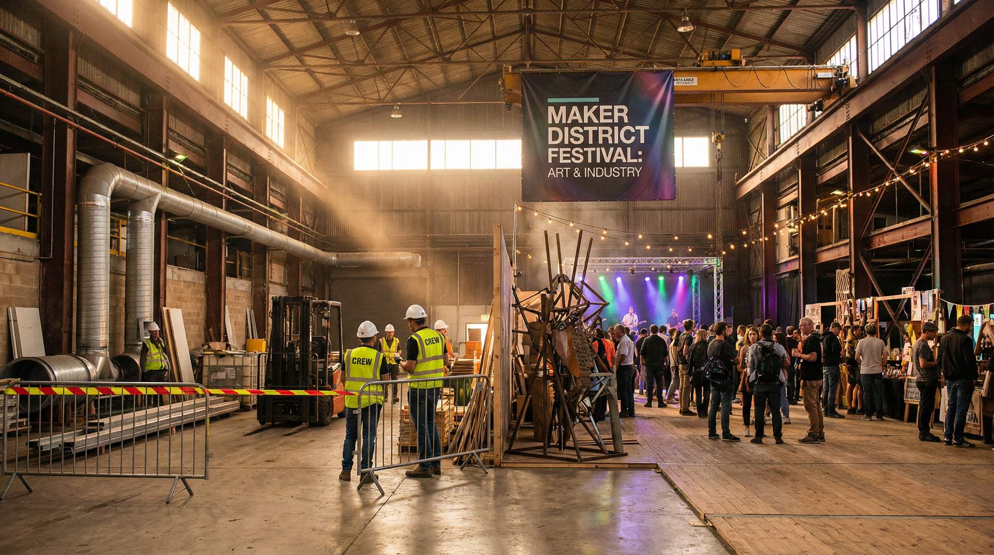 Case Study: Turning Warehouse Bays and Maker Districts into Boutique Festivals