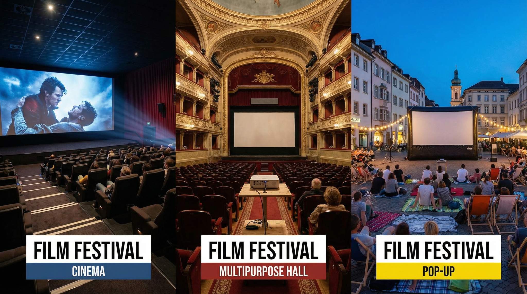 Choosing Film Festival Venues: Cinemas, Multipurpose Halls, and Pop-Ups