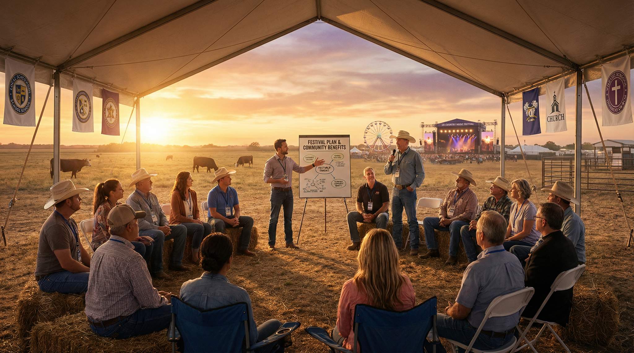 Community Alliances: How Country Music Festivals Partner with Churches, Schools, and Ranchers