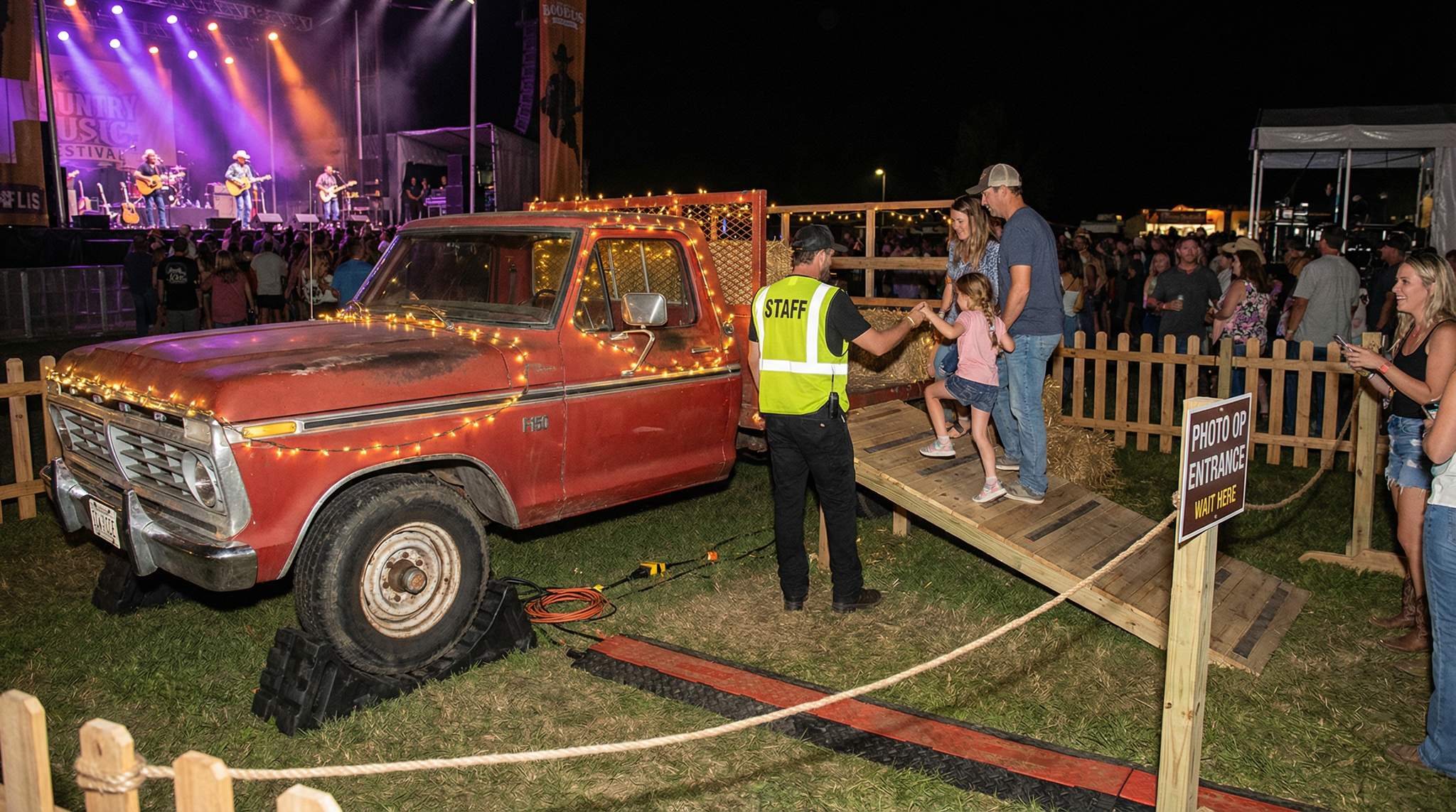 Discover how festival pros keep vintage truck photo ops safe at country music festivals &ndash; from stabilizing the vehicle to adding ramps and guiding crowds.
