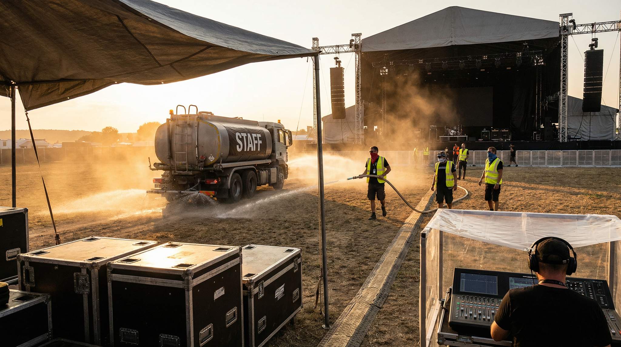Dust Control at Raceways and Fields: A Rock & Metal Festival Guide