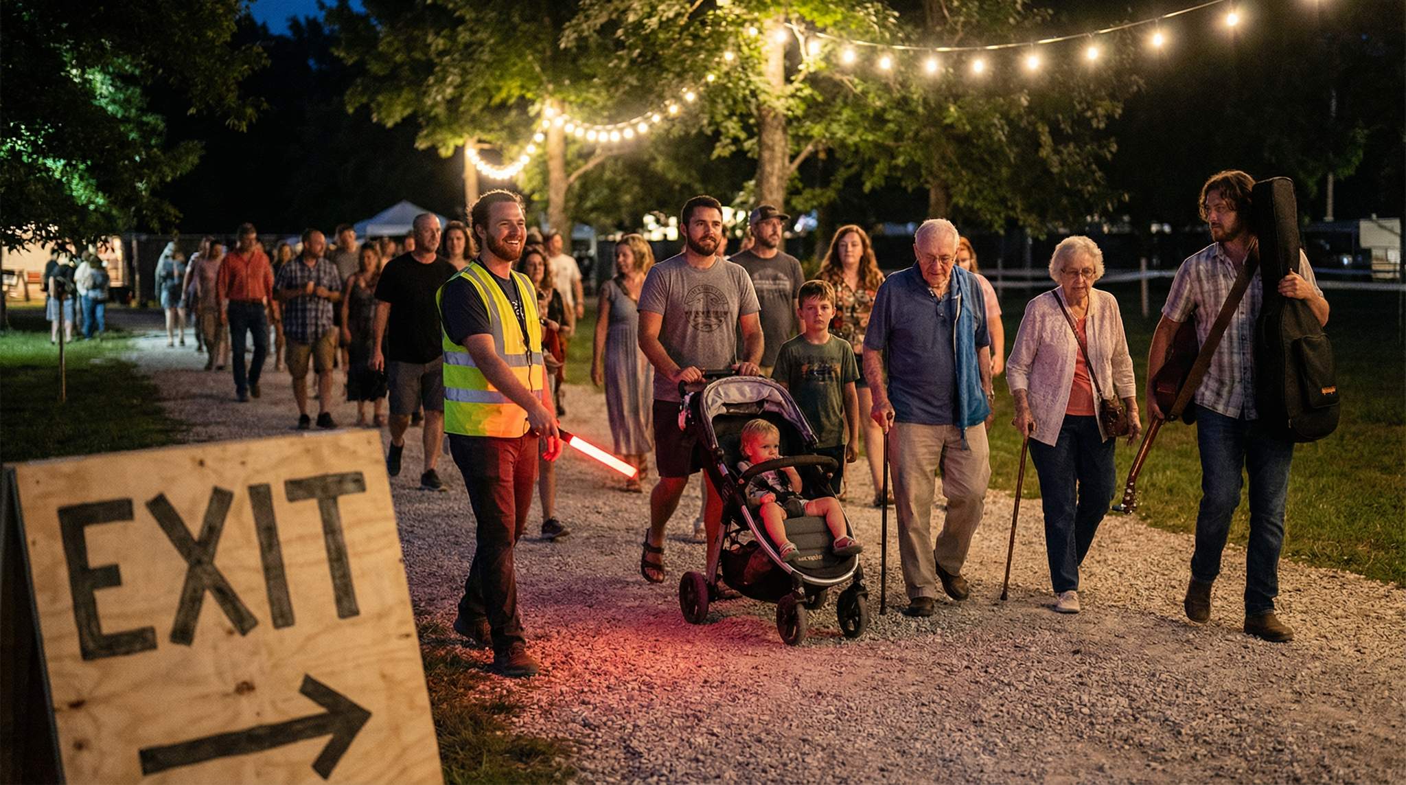 Discover veteran festival organiser secrets to smooth, safe exits – from staggering finales and extra exits to gentle lighting and helpful staff – ensuring every attendee (from guitar-toting musicians to families with strollers and elders) heads home happy from an Americana festival.
