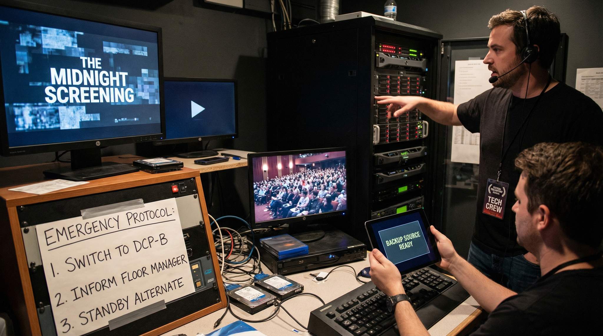 Emergency Playback Plans for Film Festival Screenings