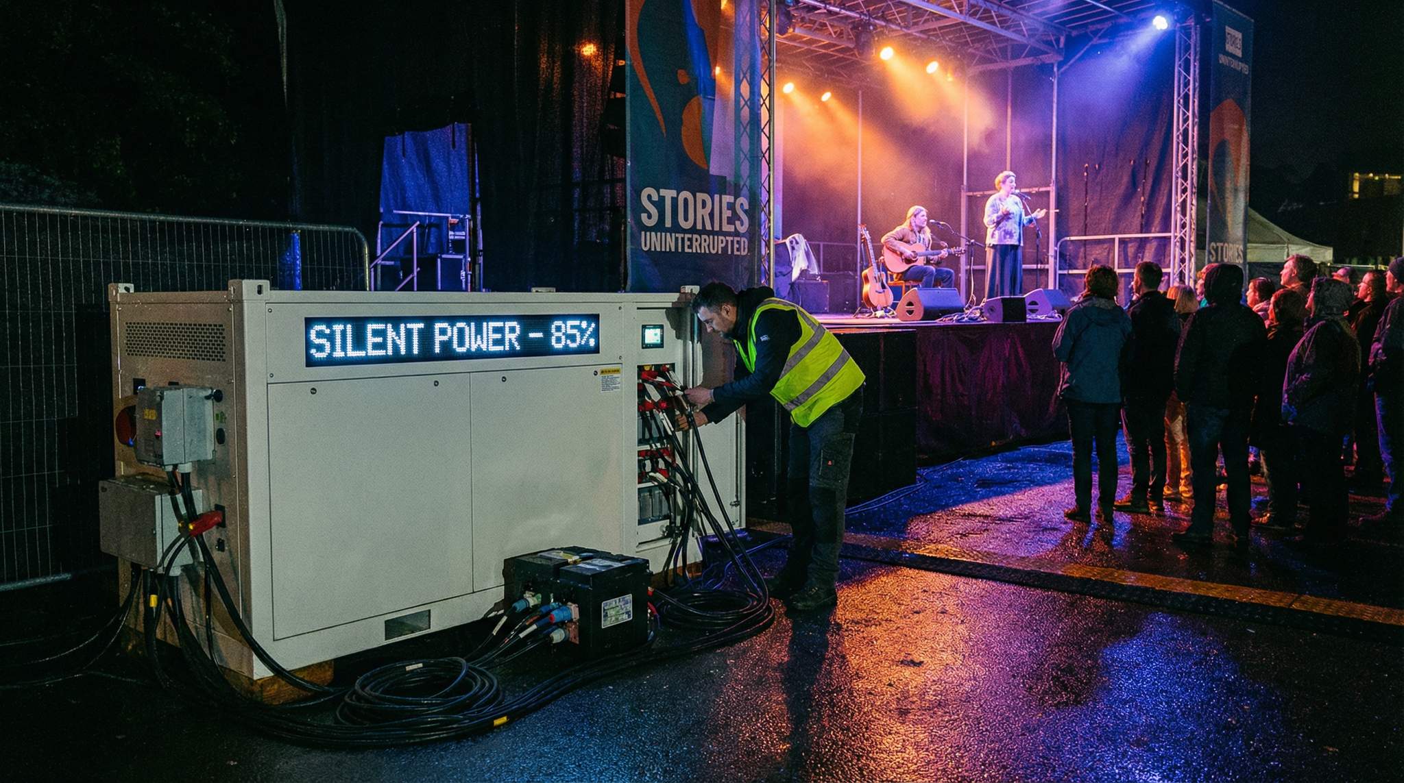 Energy Transition in Festivals: Quiet Power for Story-Heavy Spaces