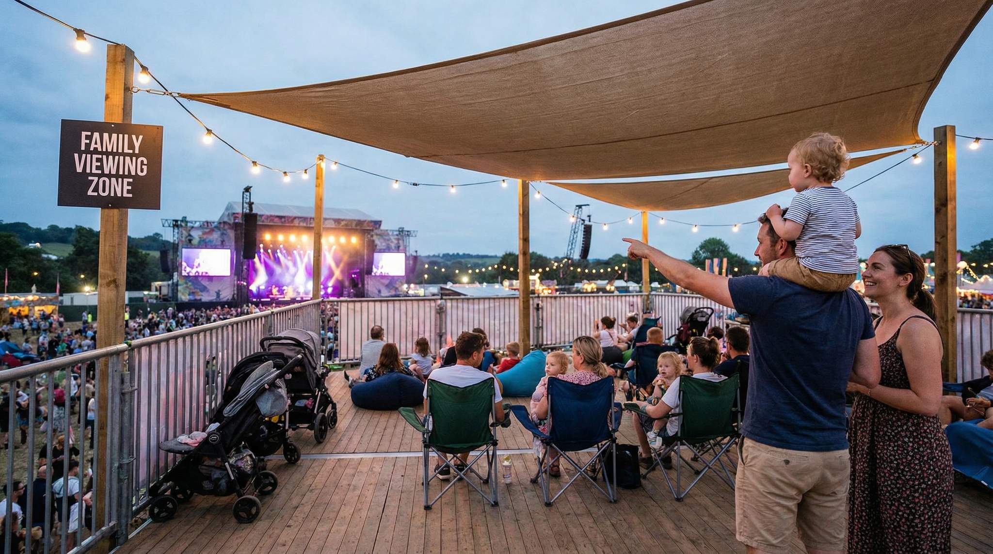 Discover how to keep families engaged and comfortable at festivals with well-designed viewing platforms.
