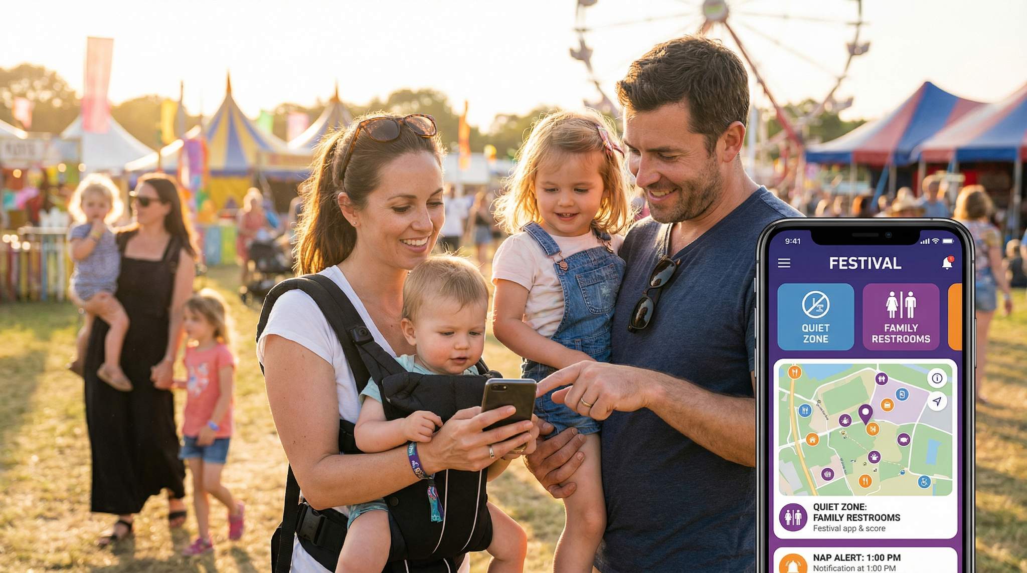 Festival App ‘Family Mode’: Filters, Alerts, and Shortcuts for Family-Friendly Fun