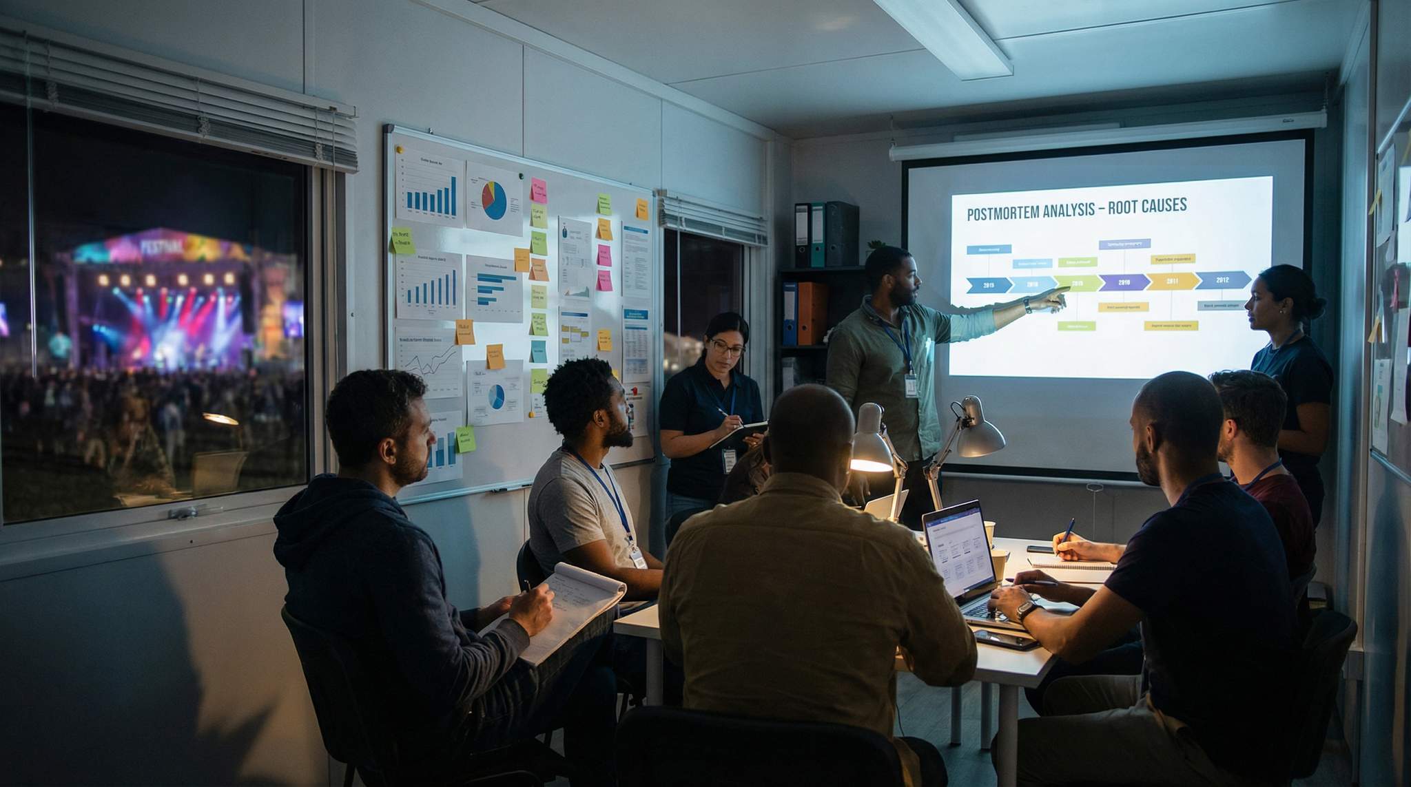 Festival Postmortem and Root-Cause Analysis: Turning Issues into Improvements