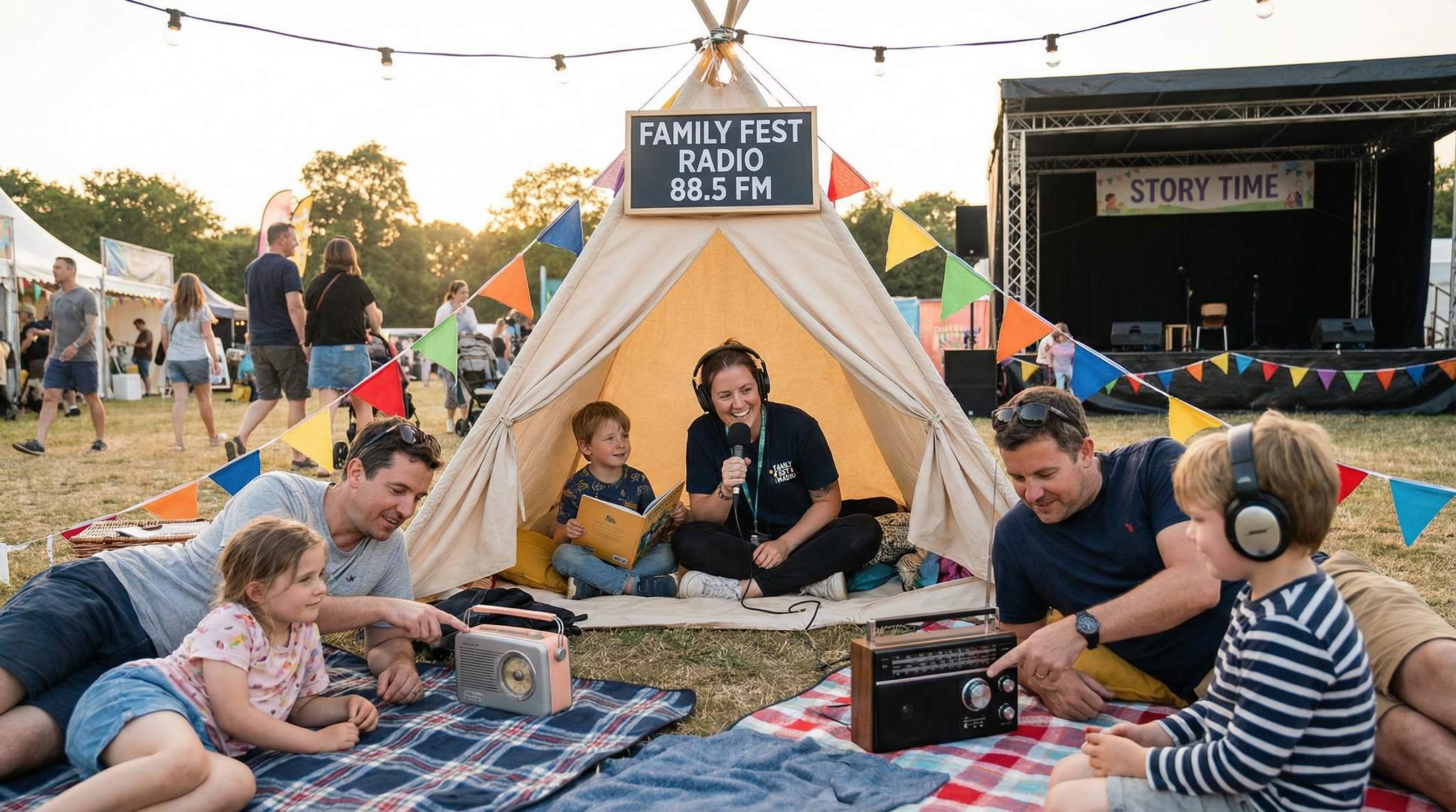 Festival Radio for Families: From Helpful Announcements to Bedtime Stories