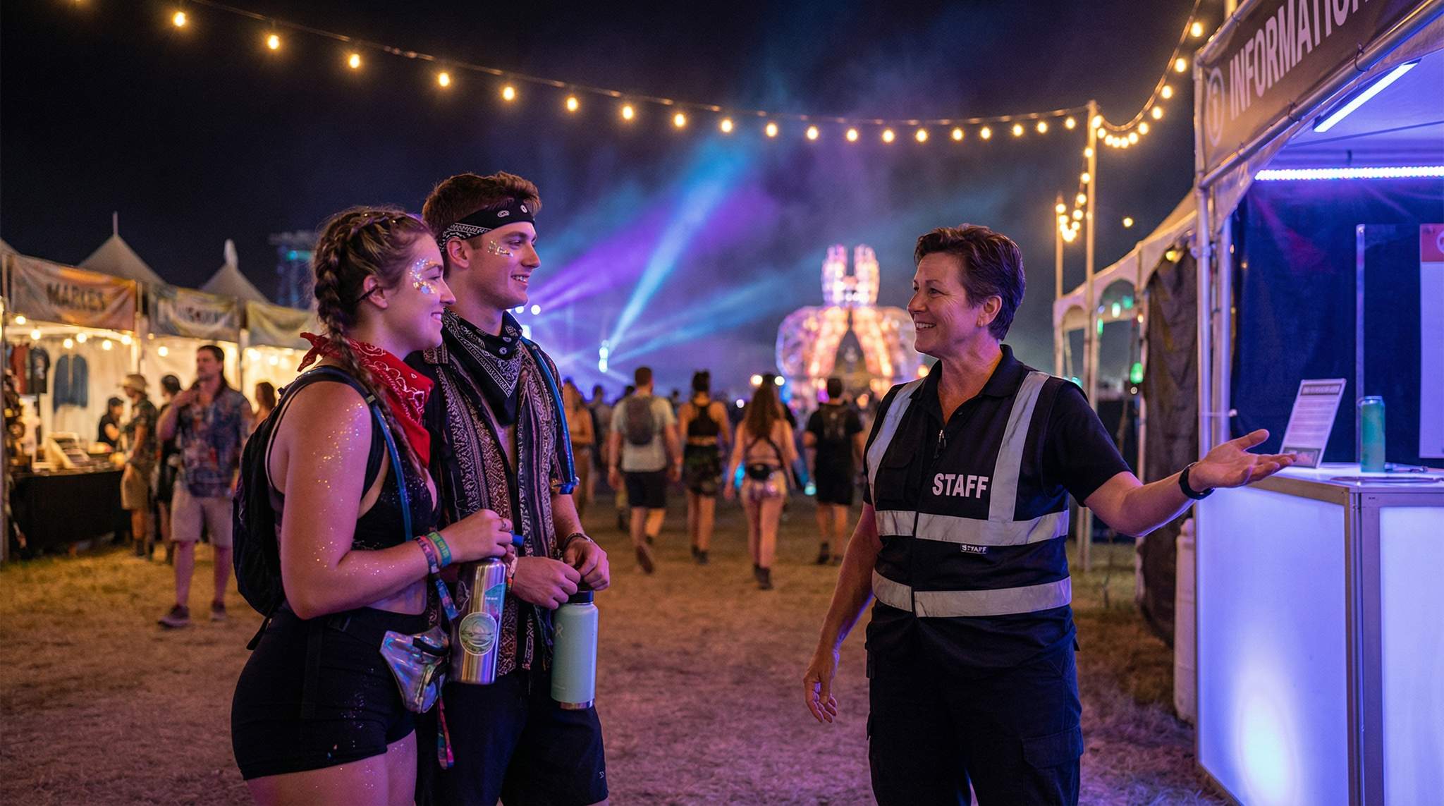 Yes, event security can be welcoming.
