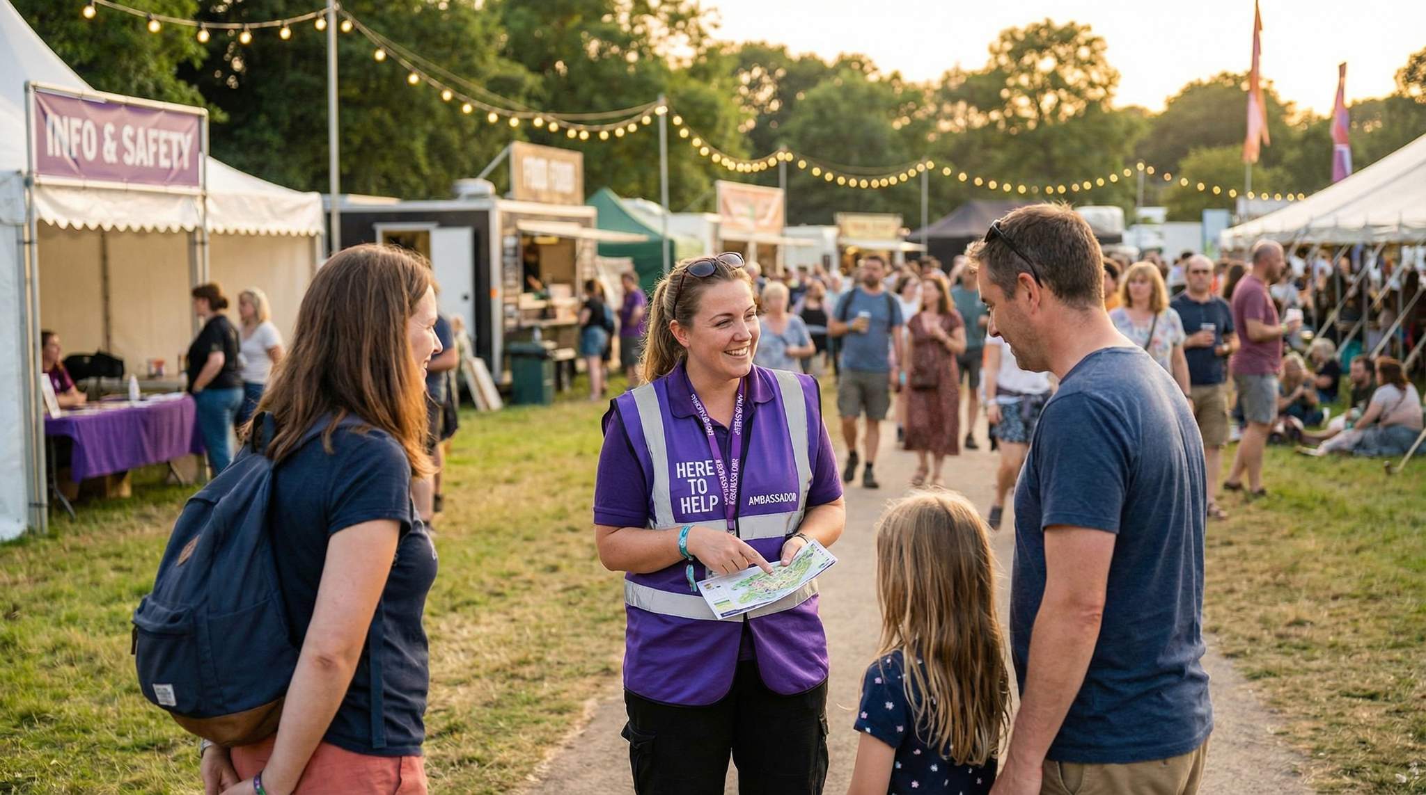 Festival Security with a Welcome: De-Escalation and Community Ambassadors