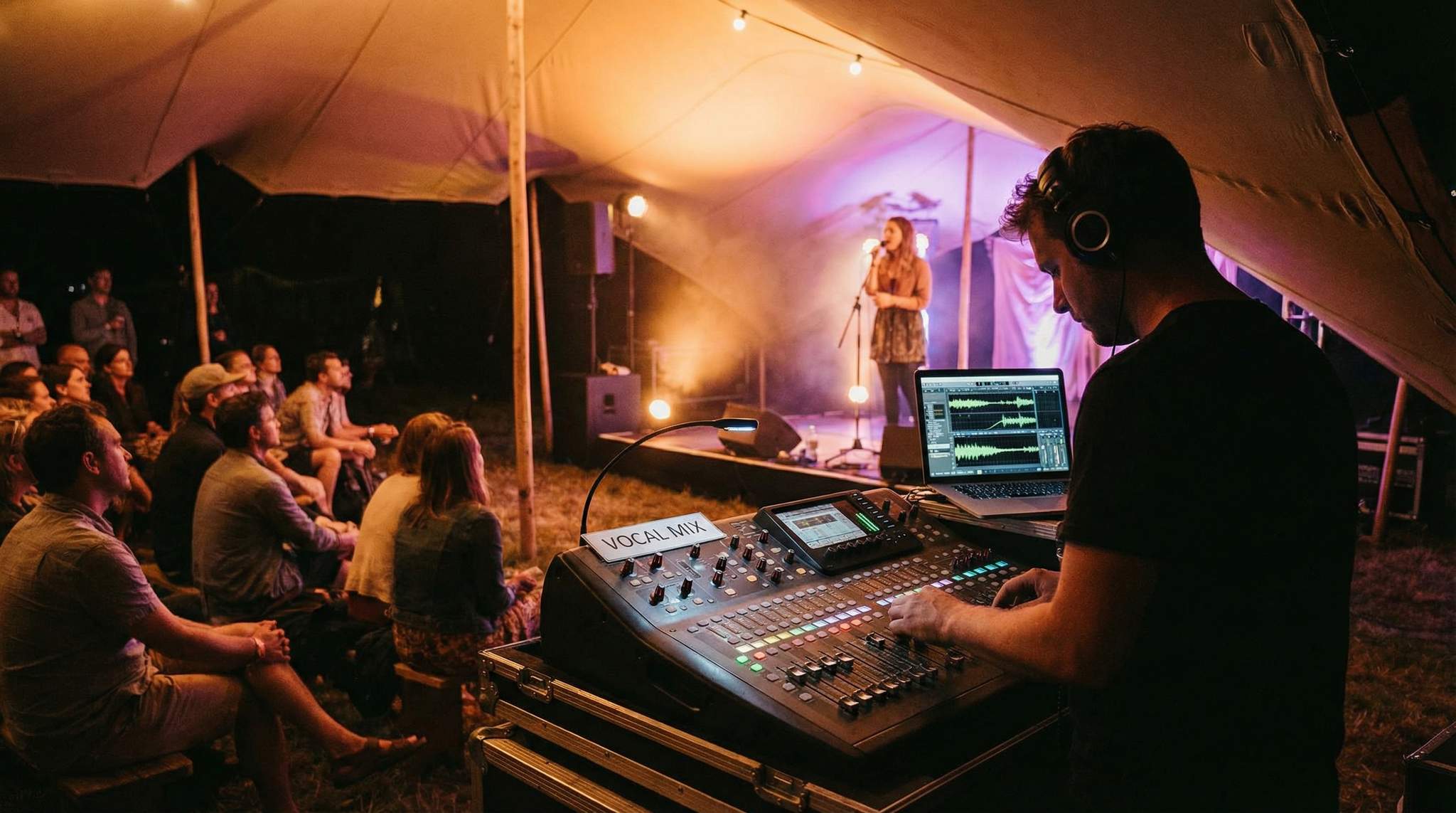 FOH for Intimacy: Vocal-First Festival Mixes at Modest SPL
