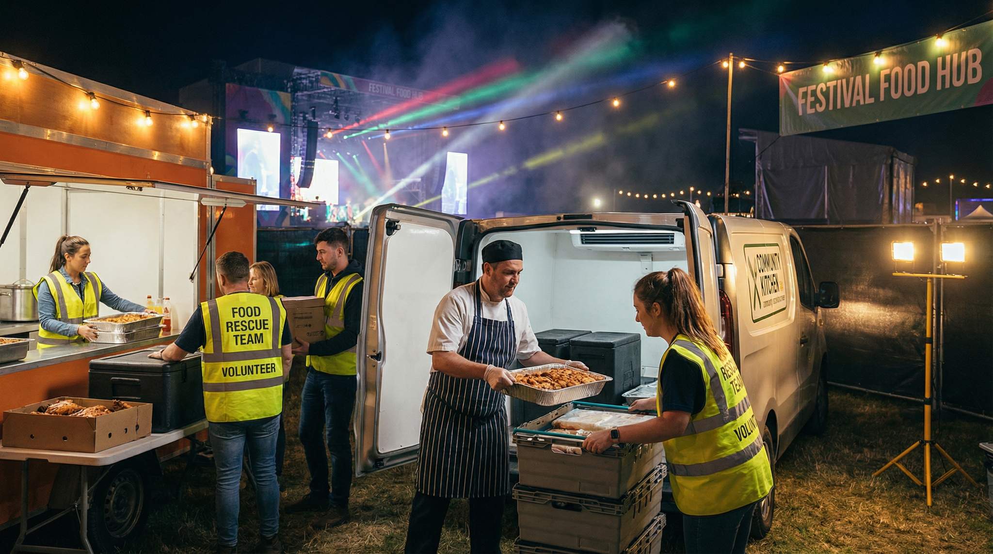 Food Rescue & Donation Logistics at Food Festivals: Safely Moving Surplus Food to Neighbours in Need
