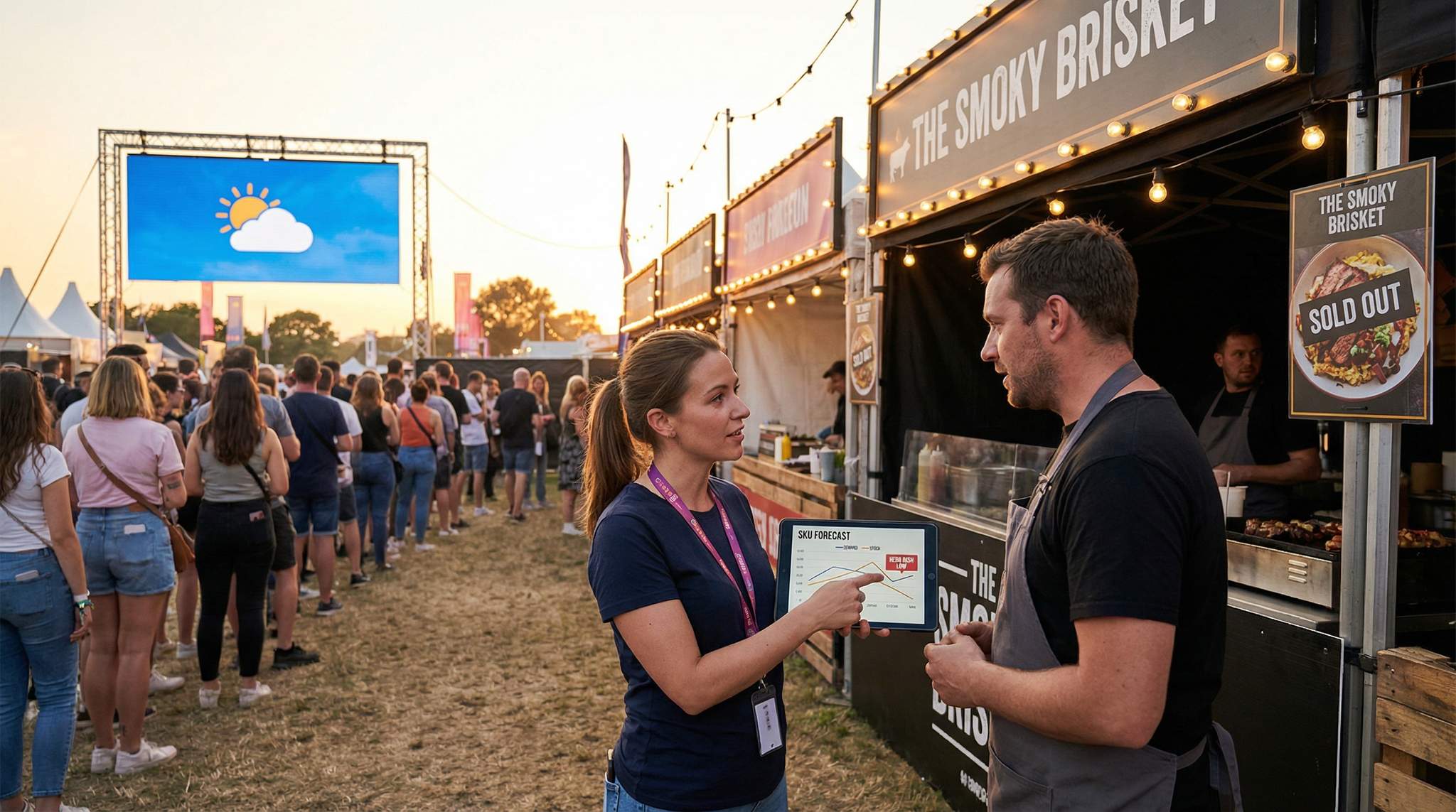 Forecasting SKUs to Avoid Stockouts at Food Festivals