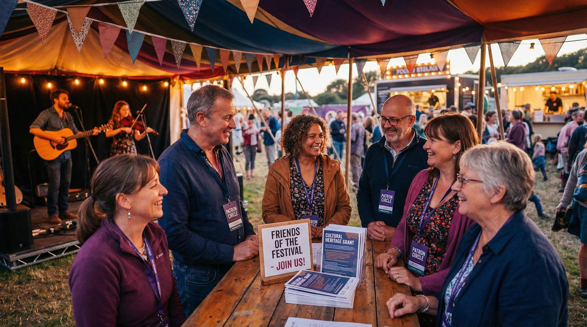 Funding Folk Festivals: Grants, Public Arts, and Patron Circles