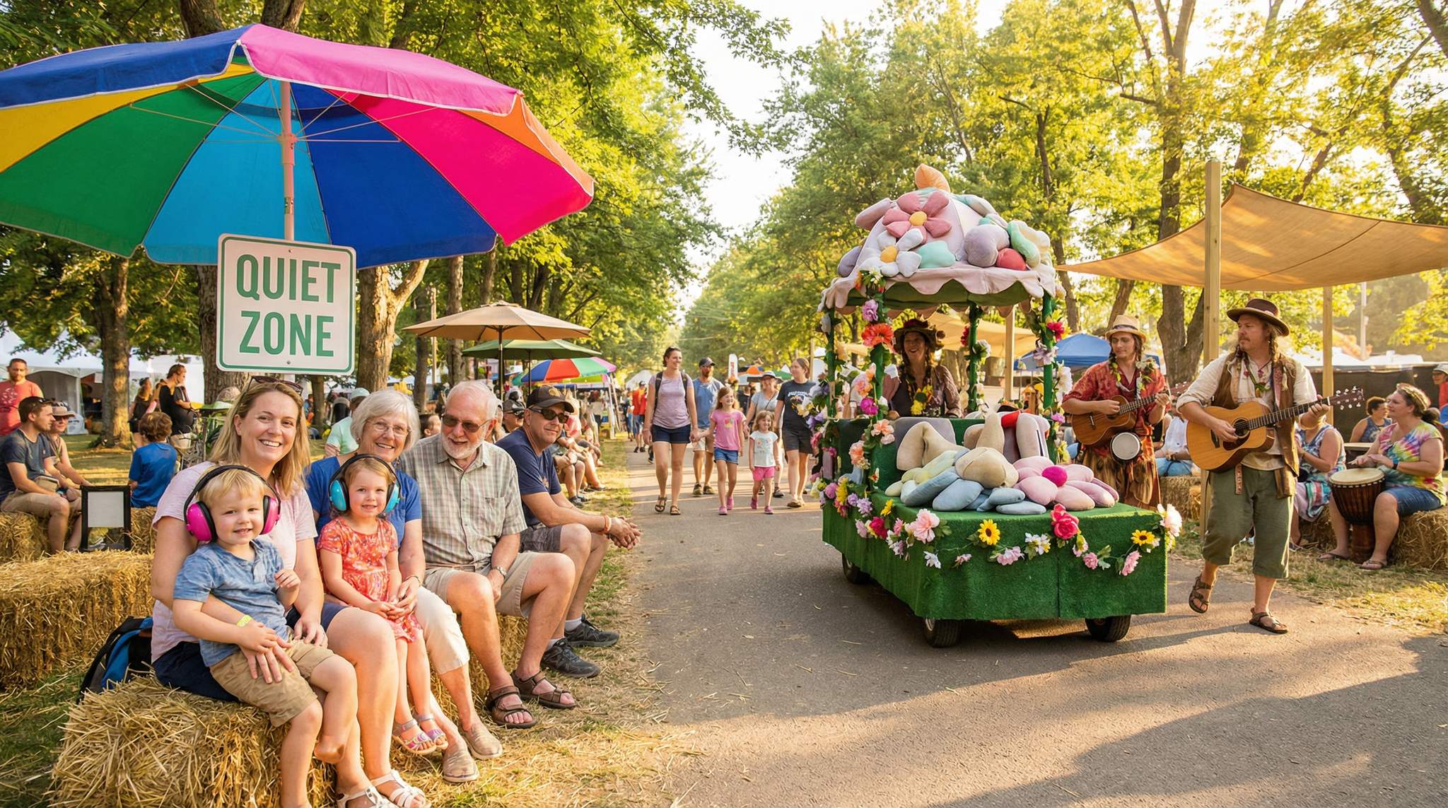 Gentle Festival Parades: Short Routes and Soft Sound