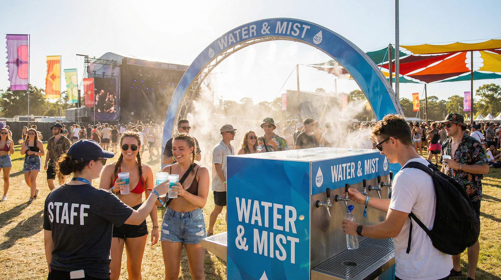 Hydration & Heat at Human Scale: Keeping Festival Attendees Safe and Cool