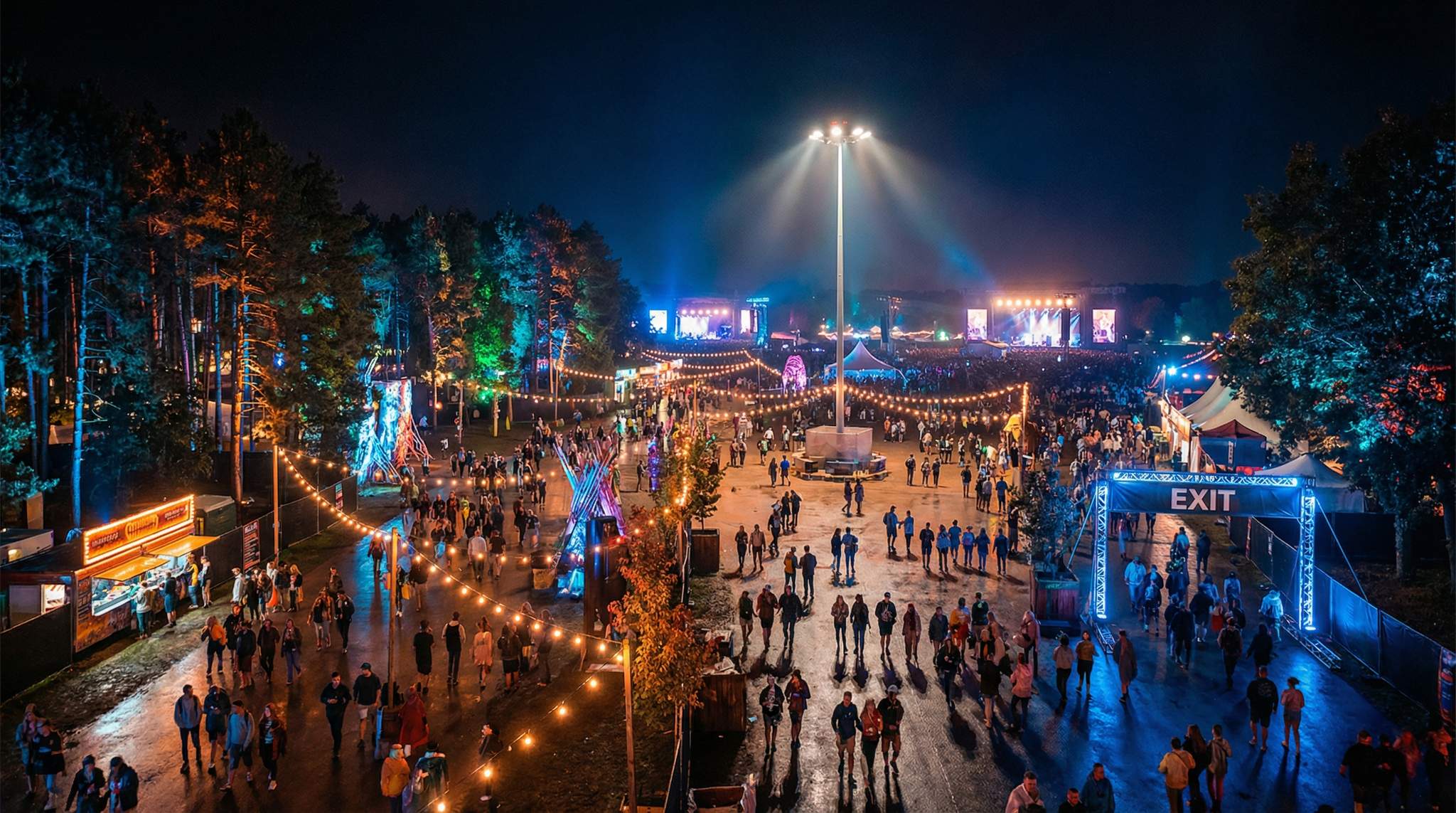 Lighting a City of People, Not Just a Stage: Festival Site Lighting Strategies for Safety and Atmosphere