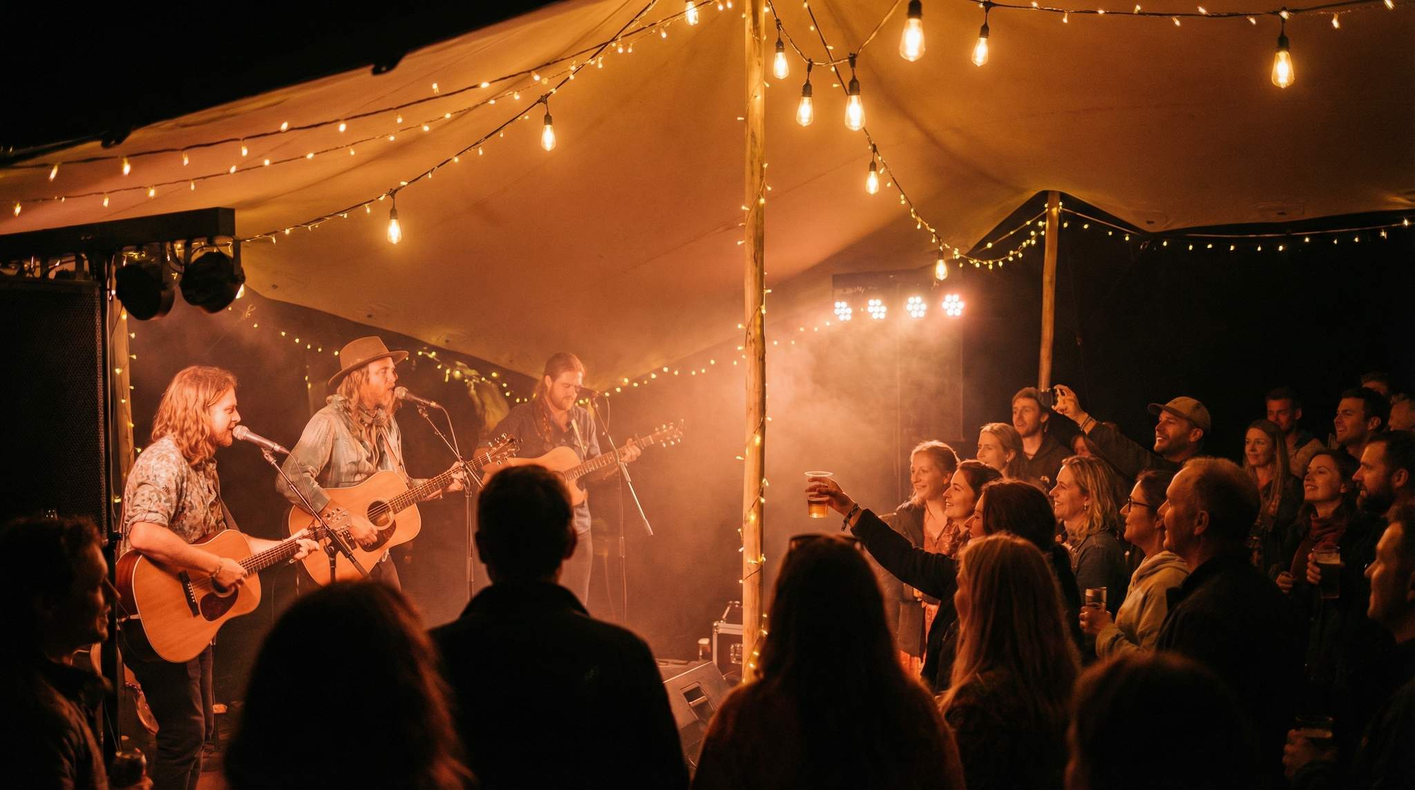 Lighting for Faces, Not Flash: Warm Festival Looks That Read