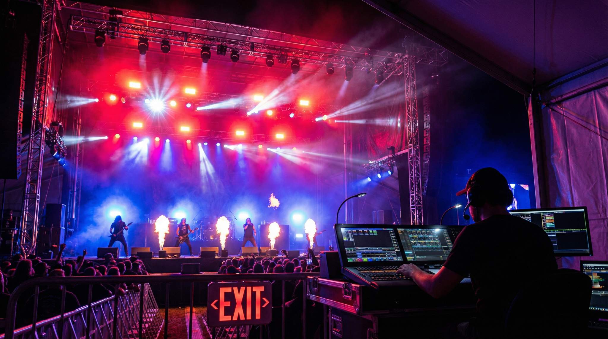 Lighting for Metal Festivals: Speed, Contrast, and Sightlines