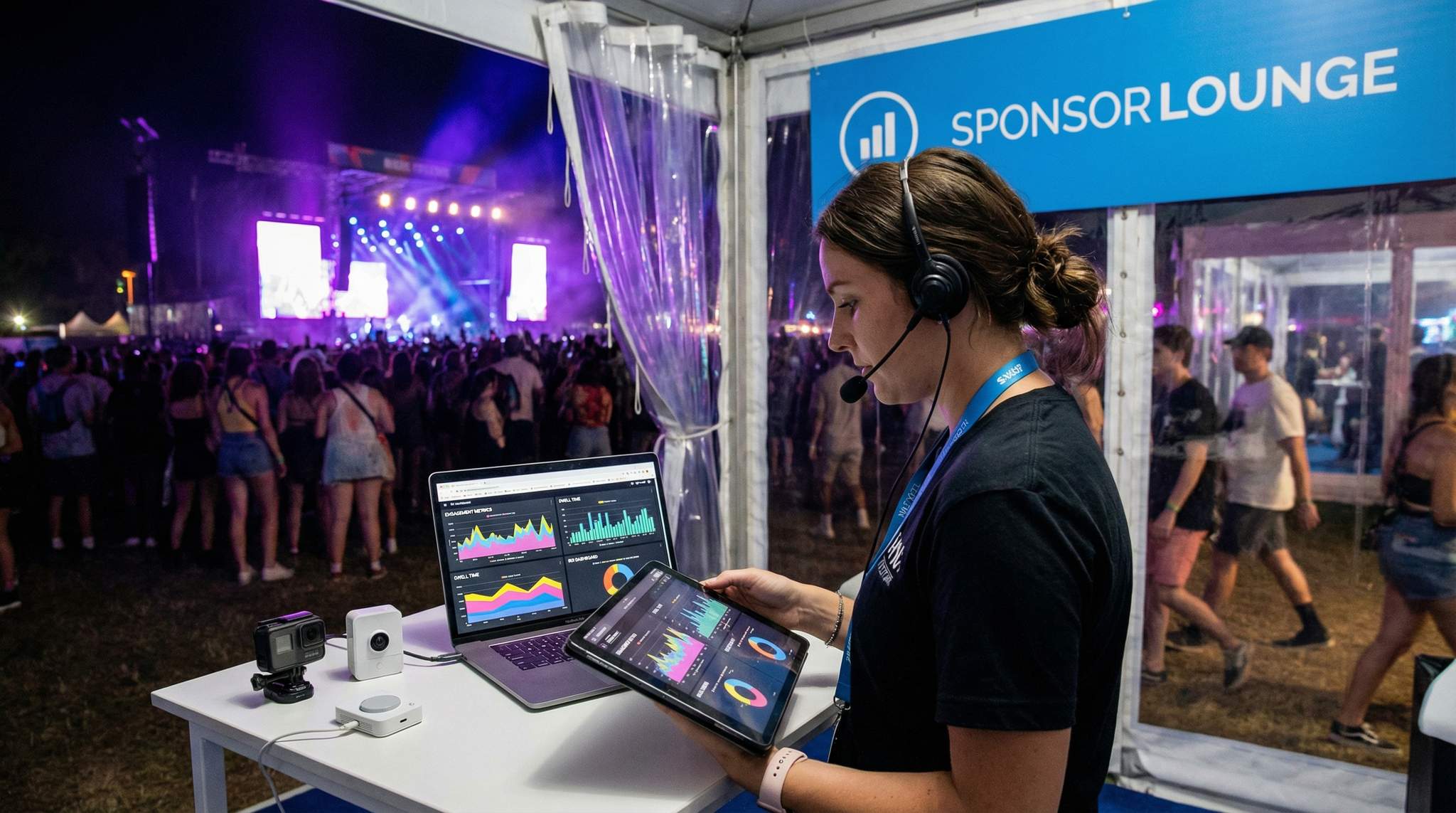 For festival sponsorship ROI: set 3-5 KPIs, track engagement with tech, adapt daily, and deliver a data-driven report card – the framework sponsors love.
