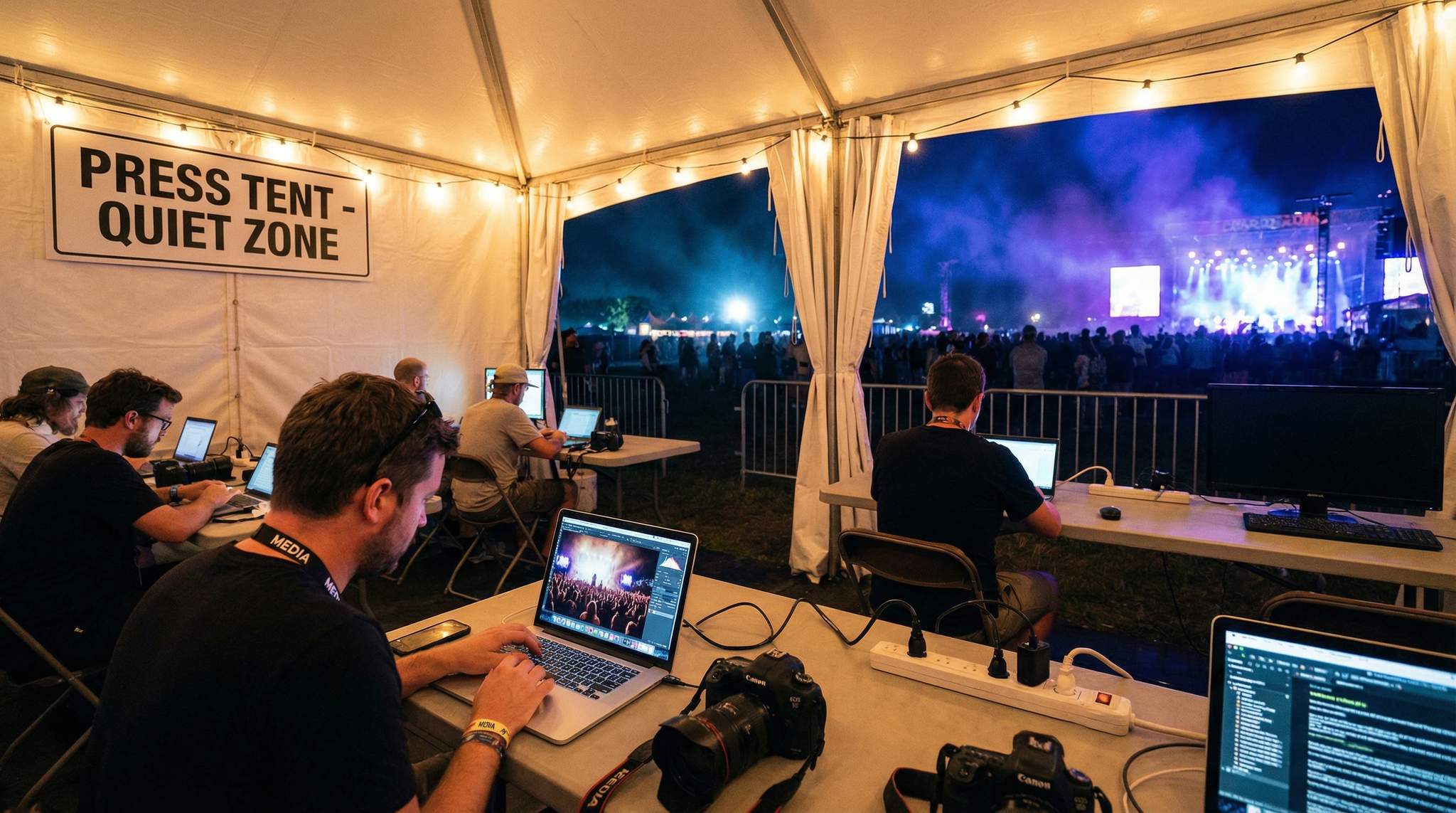 Media Rooms & Capture Ethics at Large-Scale Festivals