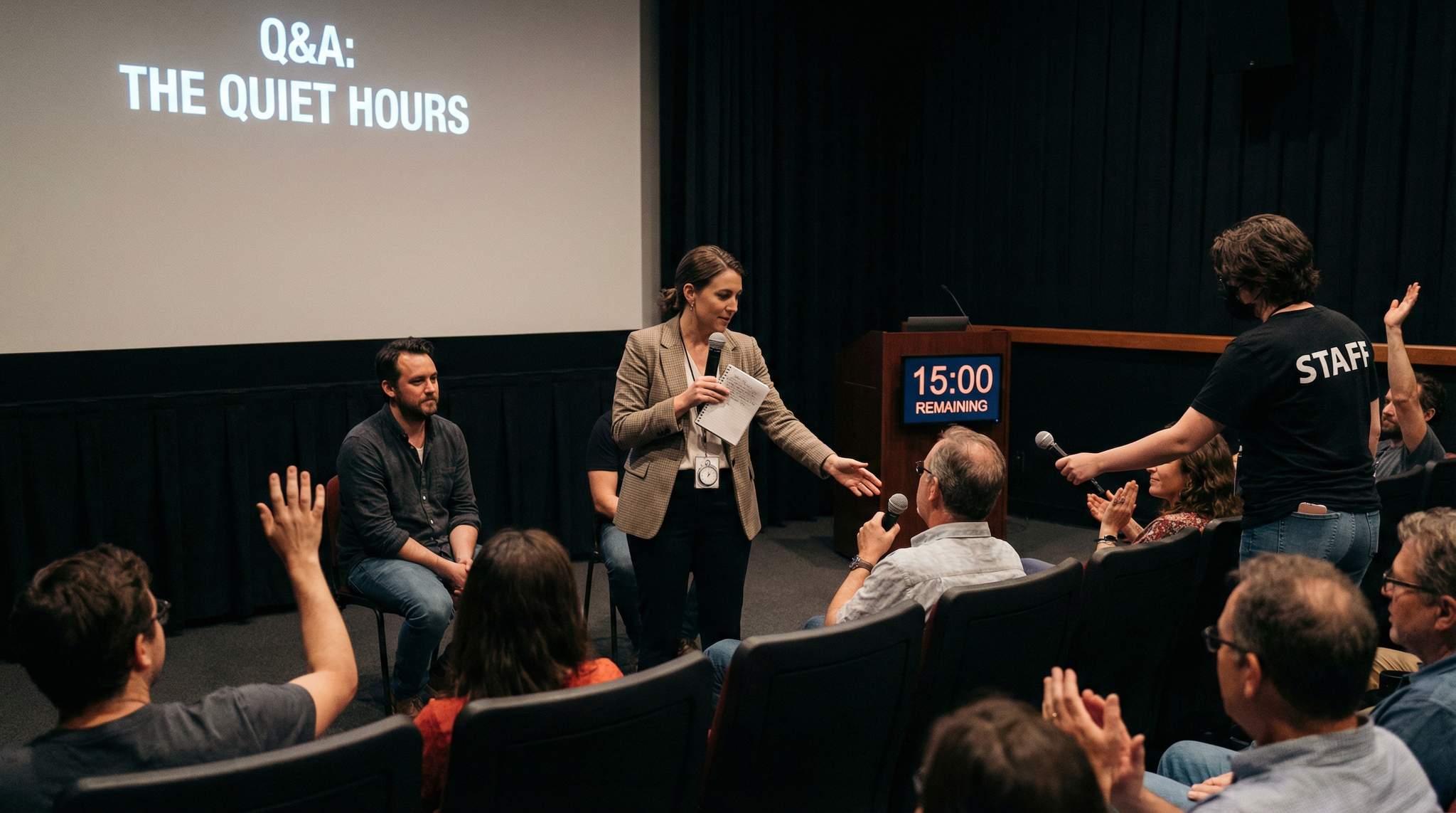 Moderating Film Festival Intros and Q&As with Precision