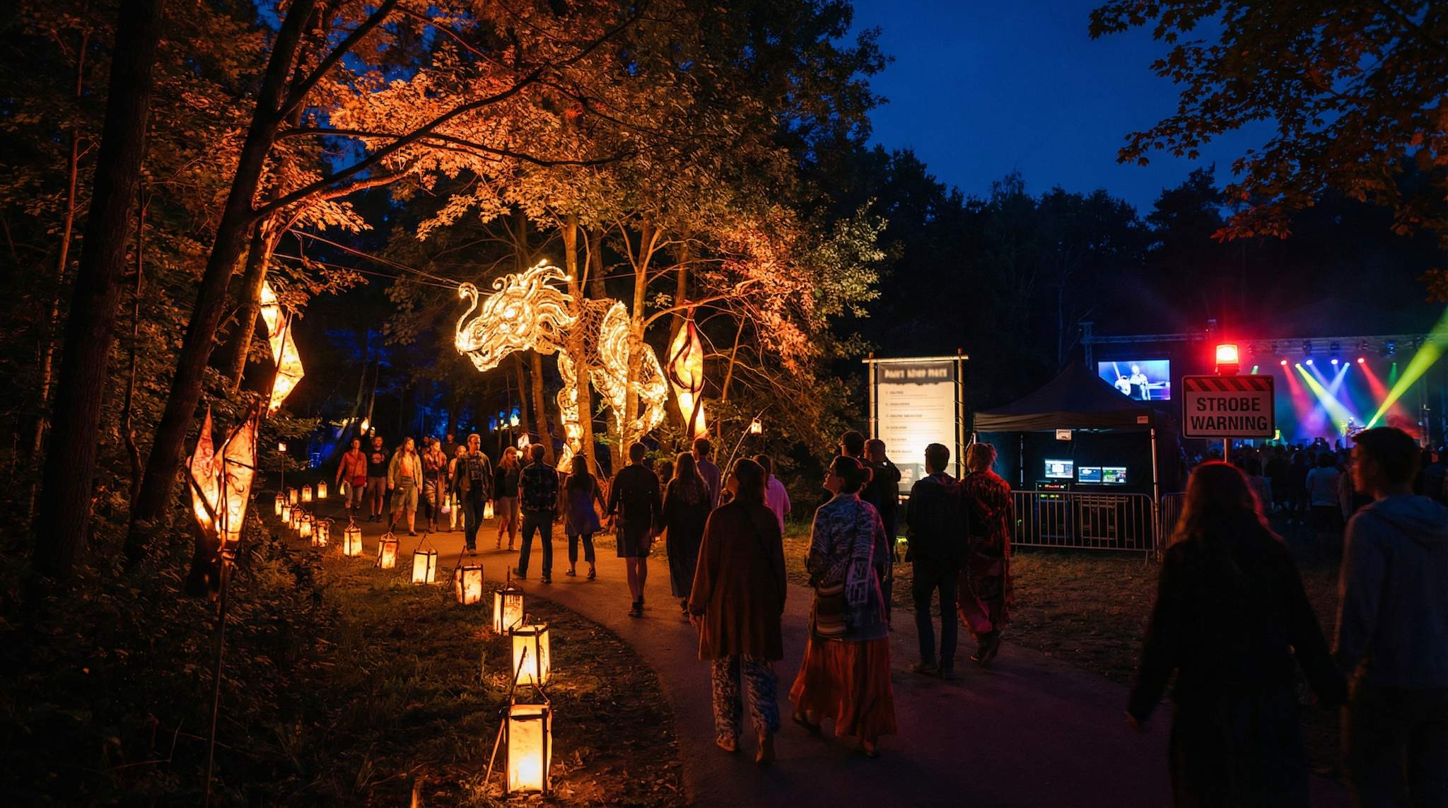 Nighttime Illumination as Story: Transforming Festival Nights with Light
