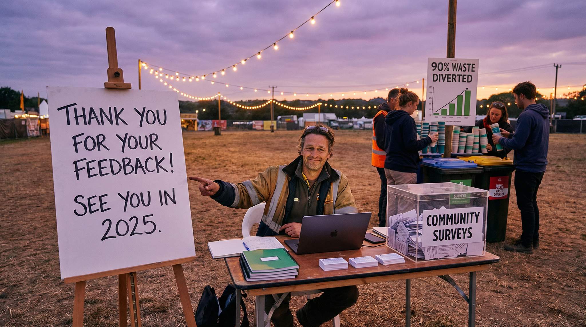 Quick surveys, open feedback, and public thank-yous after your event can turn a weekend festival into a year-round community and build lasting loyalty.
