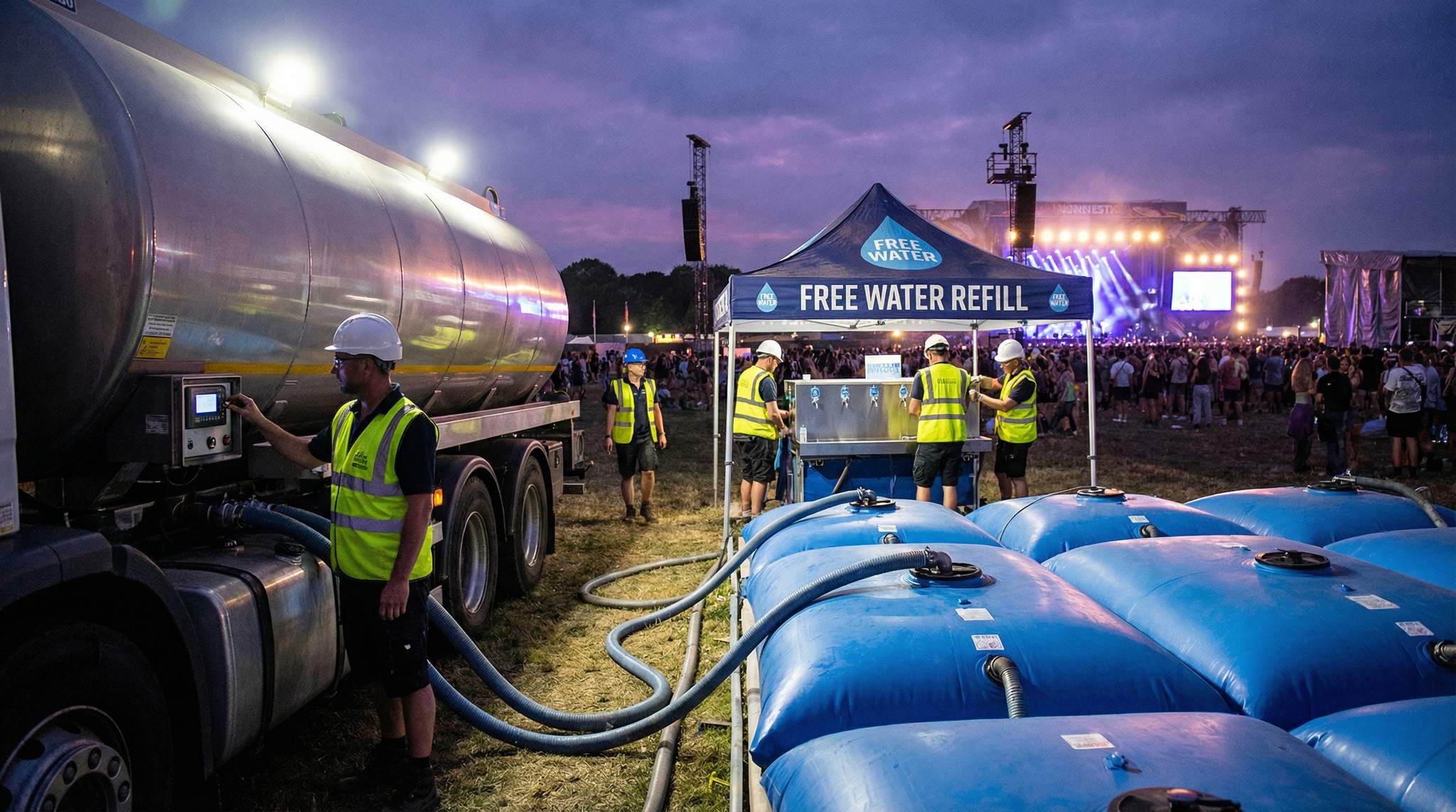 Potable Water Systems at City-Scale Festivals: Hydration as Critical Infrastructure