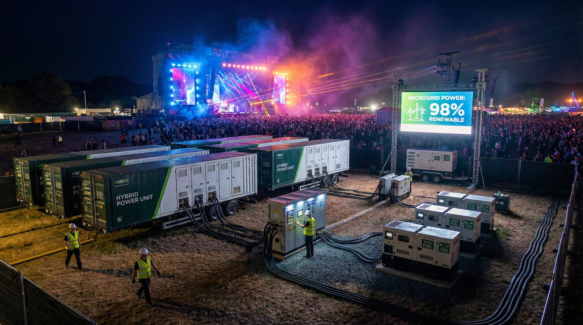 Powering Large Festivals: Microgrids for Big Fields