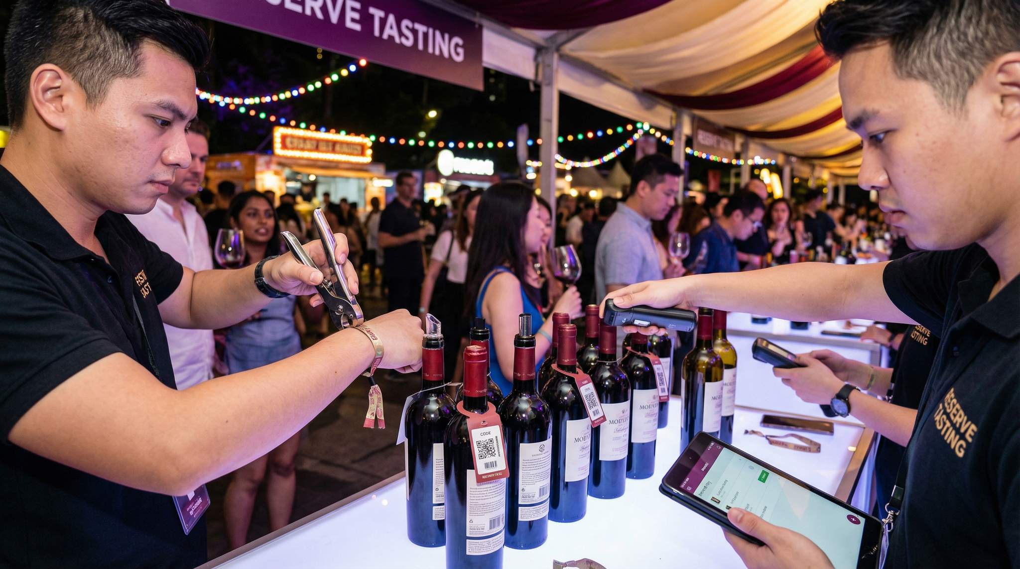 Preventing Over-Pouring at Wine Festivals: Inventory Control with Wristband Punches and Coded Bottles