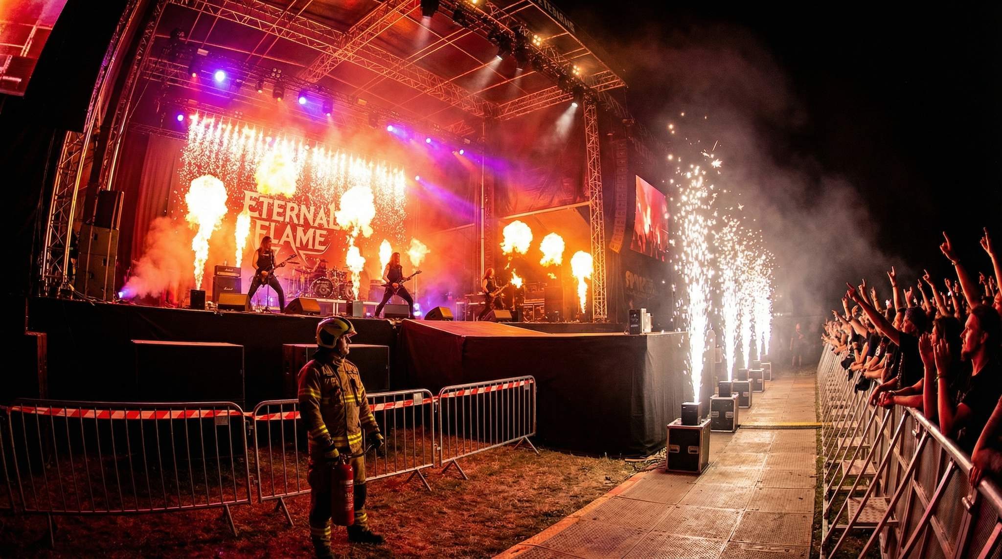 Pyro, Flame, and &ldquo;Cold Spark&rdquo; Alternatives for Rock & Metal Festivals