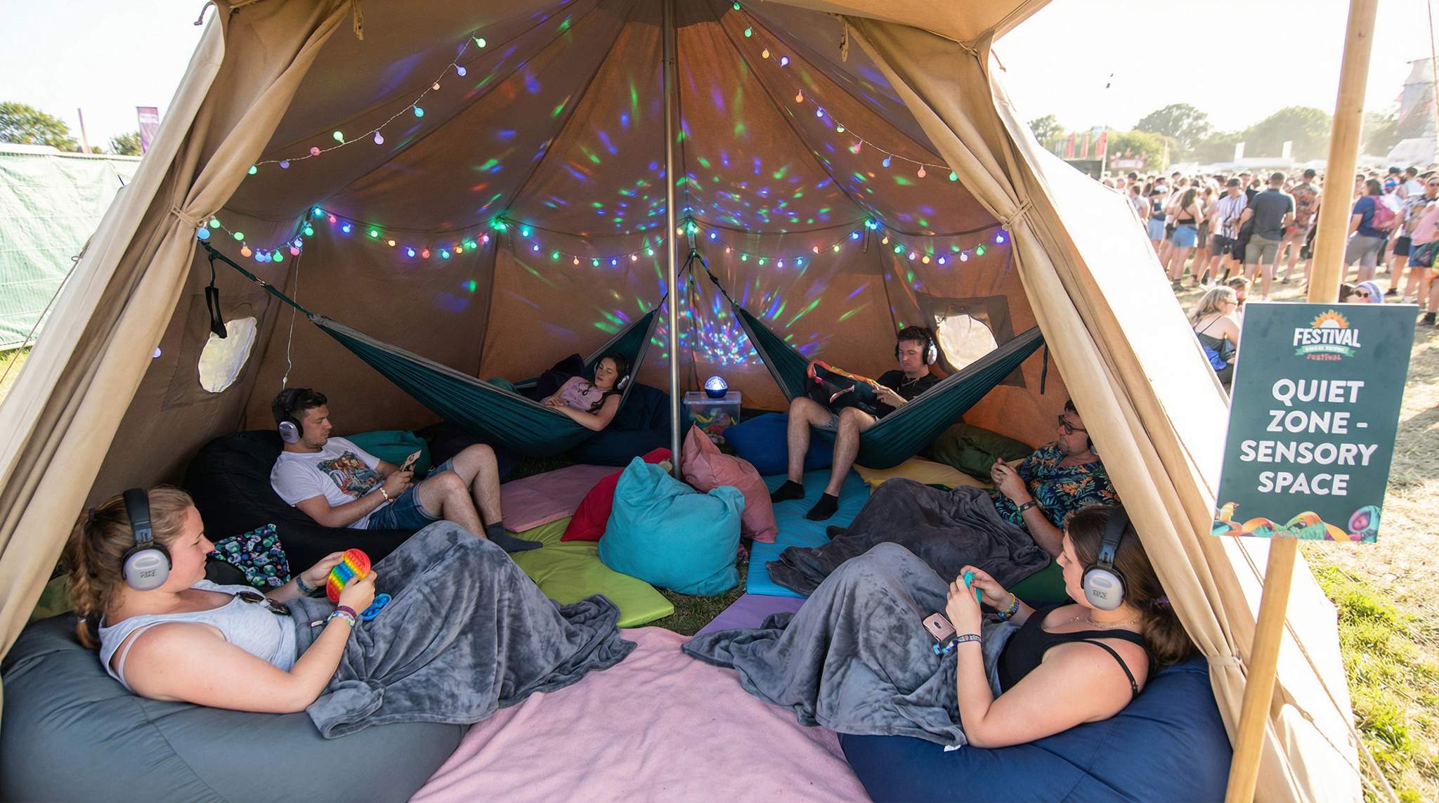 Quiet Spaces and Sensory Rooms at Summer Festivals