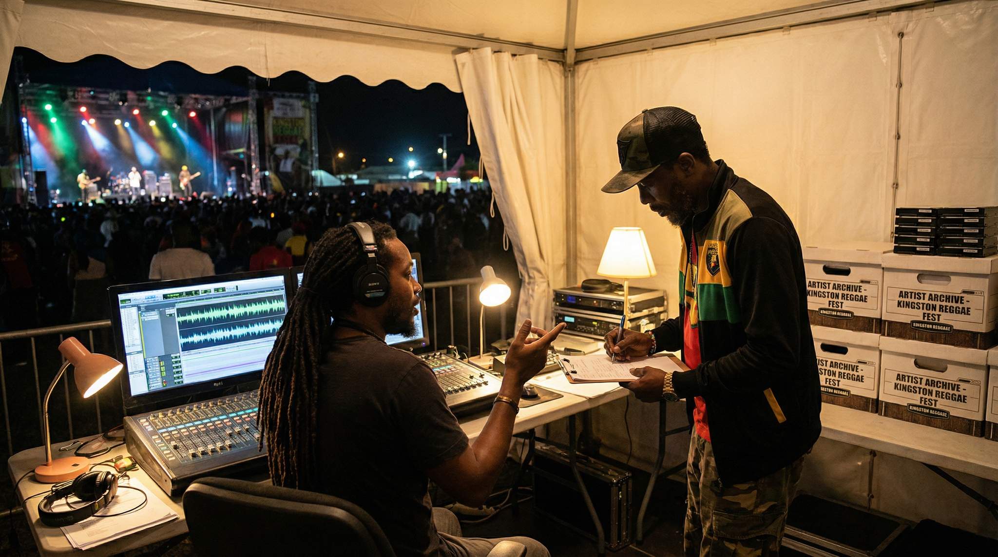 Recording and Archiving Reggae Festival Performances with Respect