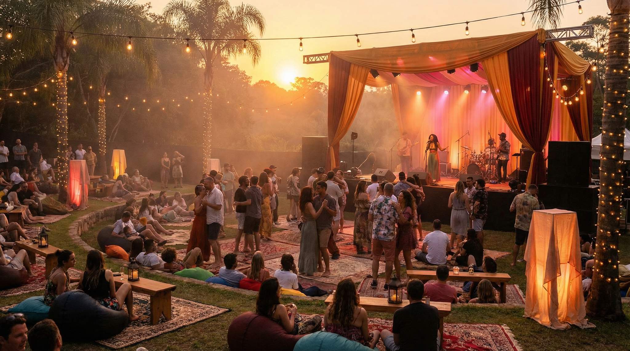 Showcase: Lovers Rock at Dusk &ndash; Designing a Soft-Light, Warm-Tone Reggae Festival Experience