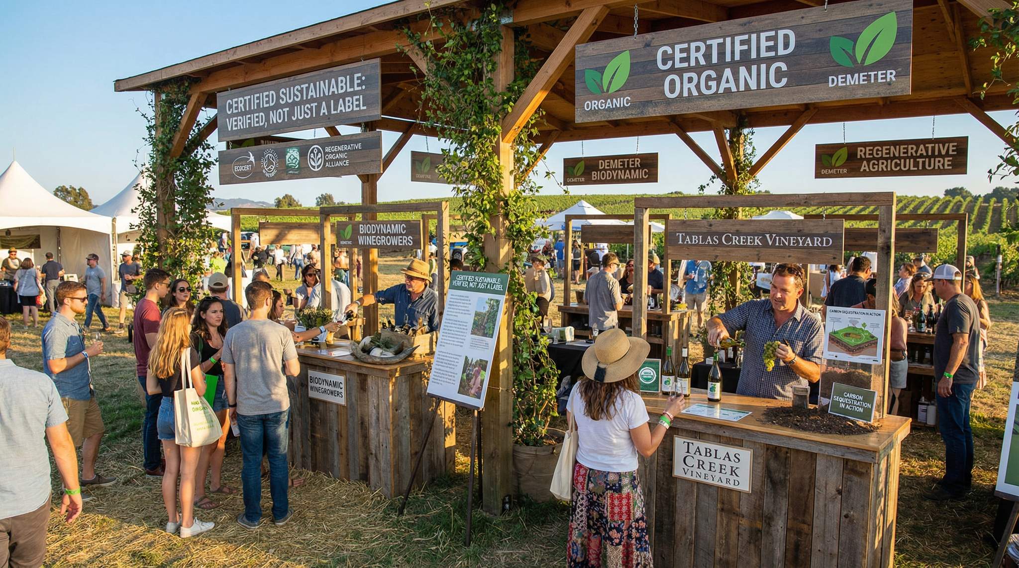 Showcasing Sustainable Wine Producers at Your Festival: A Credible, Certified Green Section without Greenwashing