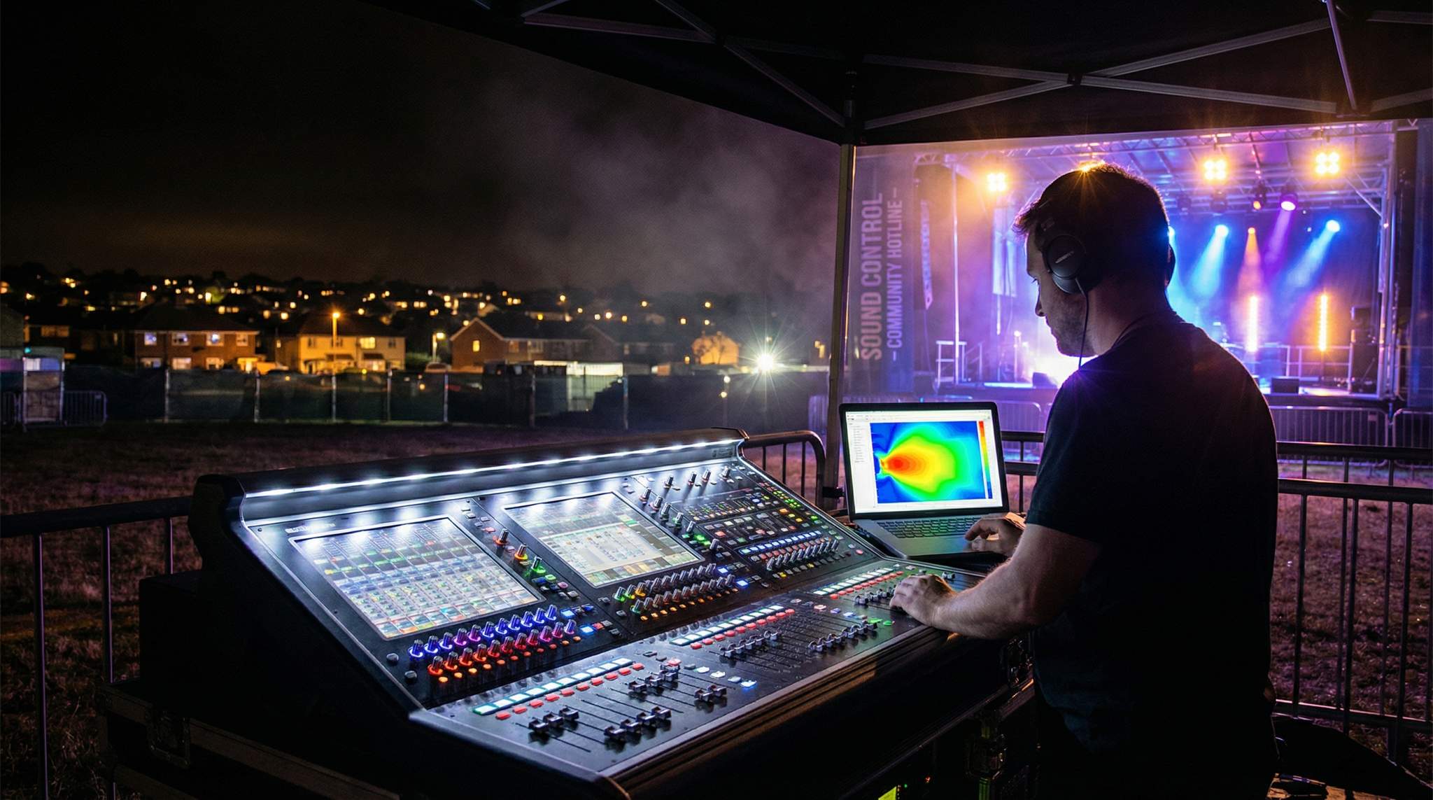 Sound Management at Festivals: Keeping Neighbours with Early Bedtimes Happy