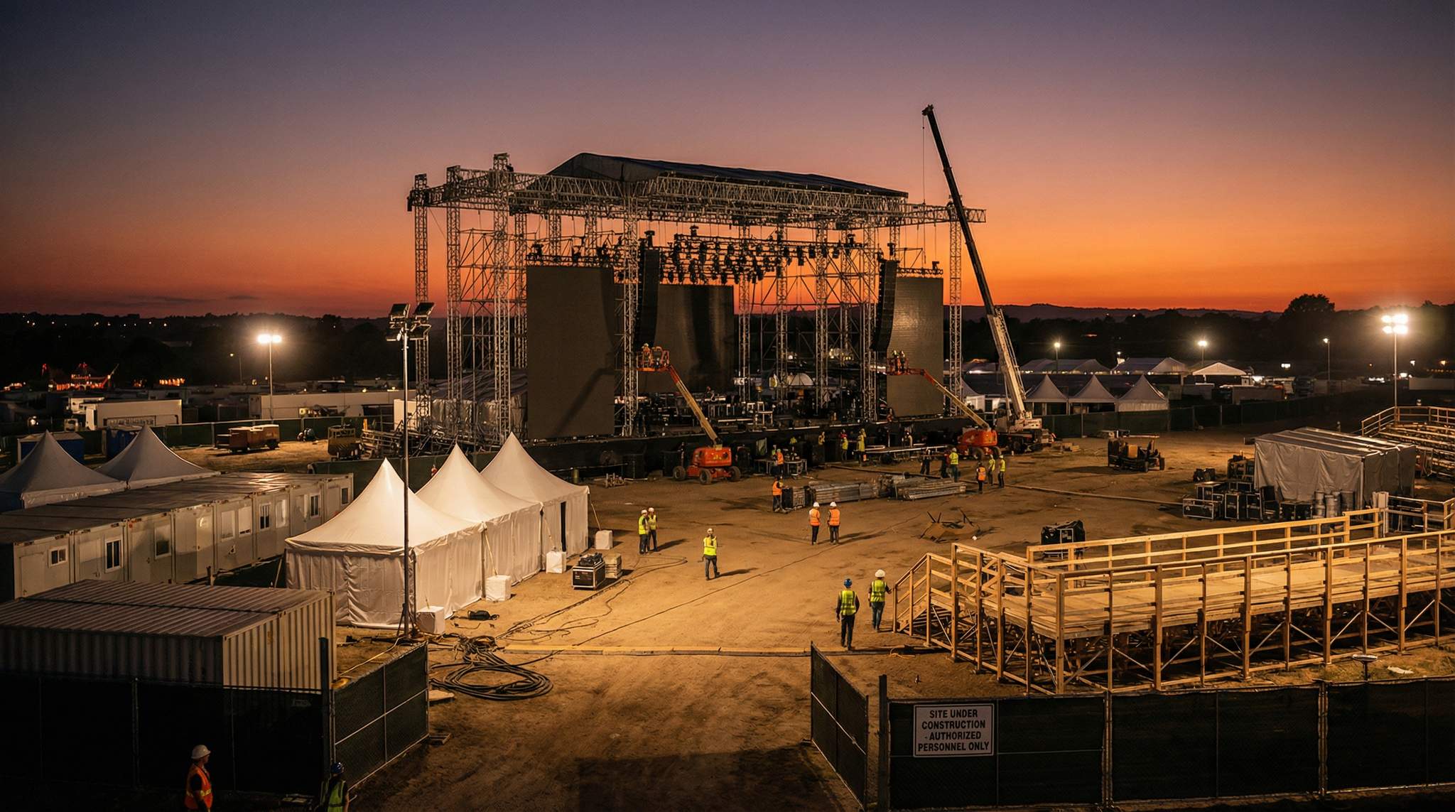 Temporary Structures: How Top Festivals Build Entire Cities in Days