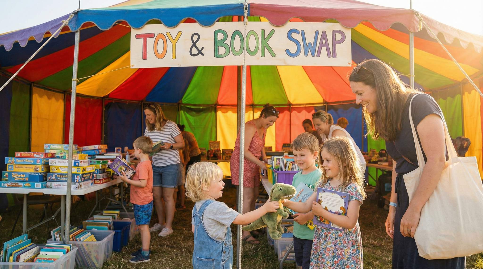 Toy & Book Swaps On-Site: A Guide to Sharing at Family-Friendly Festivals