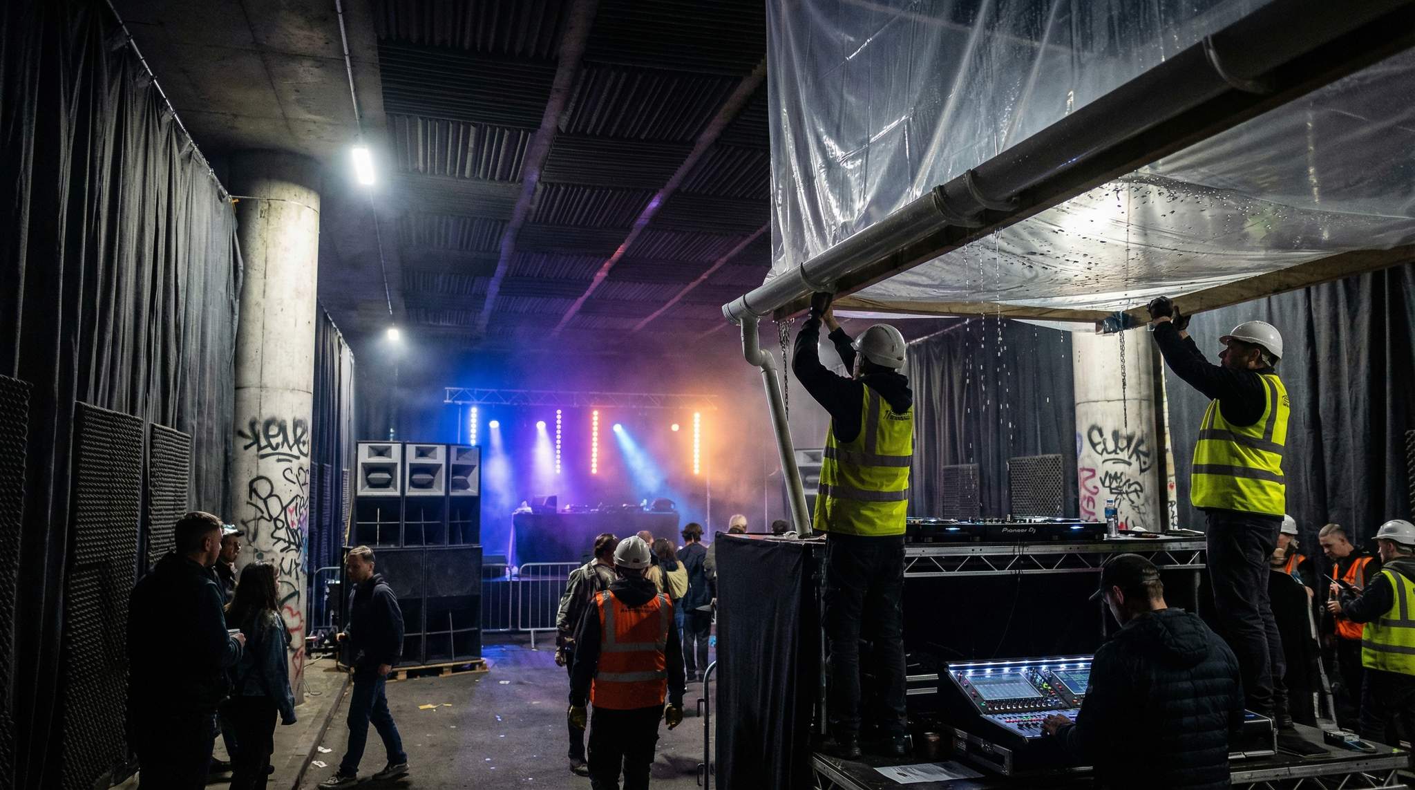 Under-Viaduct & Tunnel Festival Venues: Reverb and Drip Plans