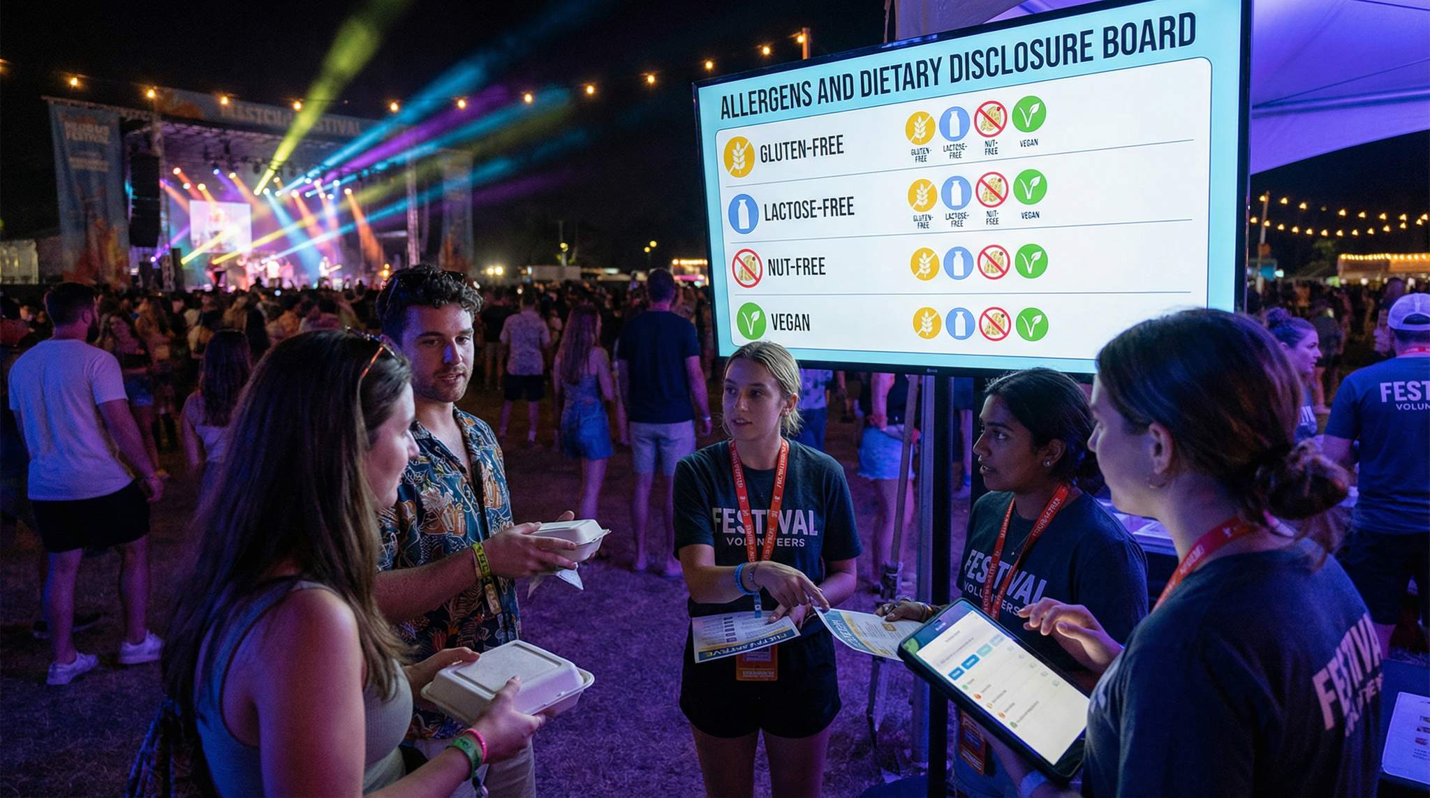 Allergen & Dietary Disclosure at Festivals: Gluten, Lactose, Nuts & Vegan