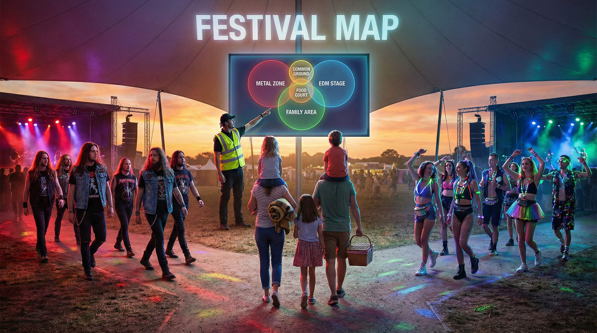 Audience Mapping for Festivals: Personas, Overlaps, and &lsquo;Bridge&rsquo; Moments