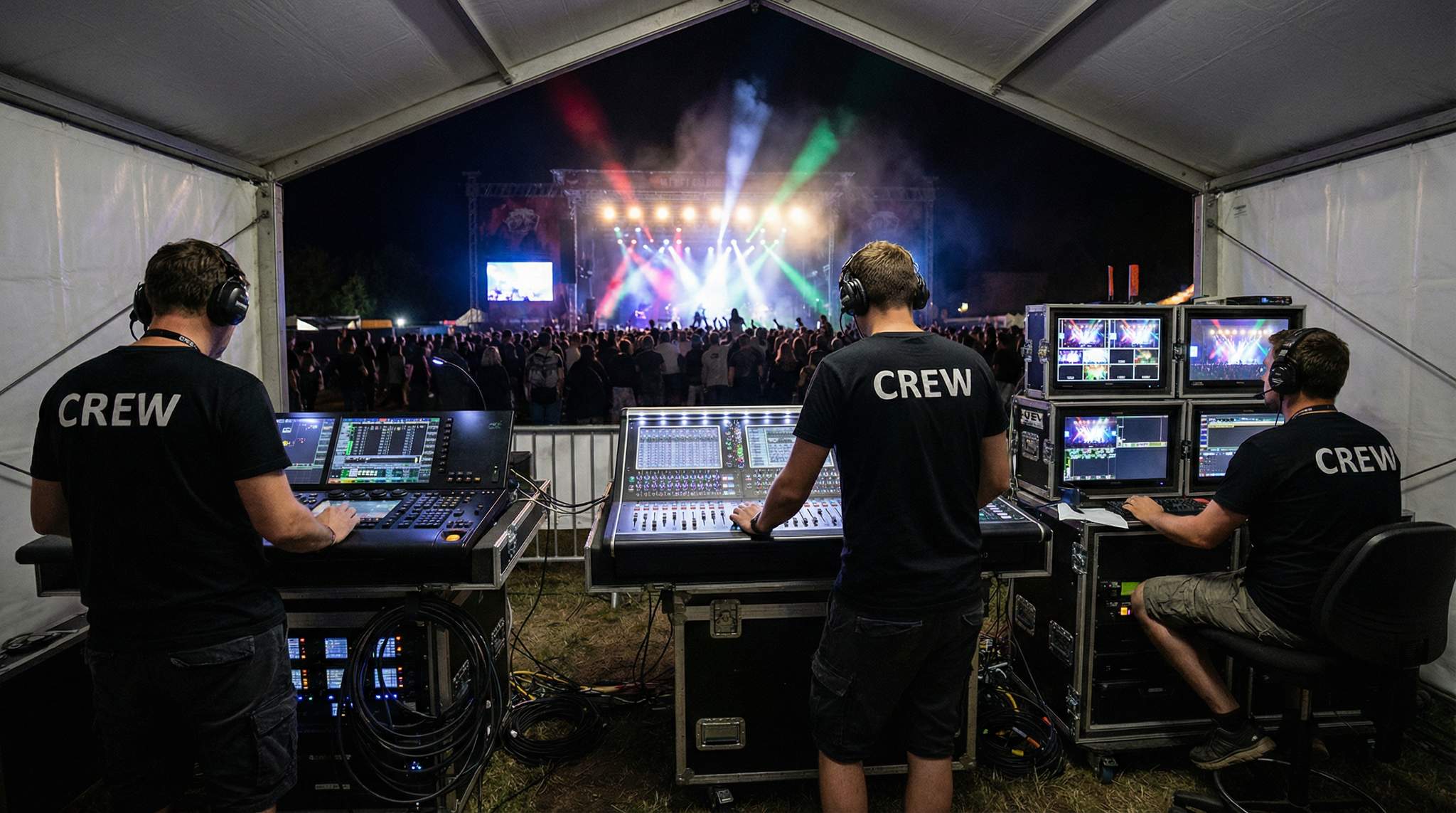 Audio, Lighting, and Tech Maintenance During the Festival