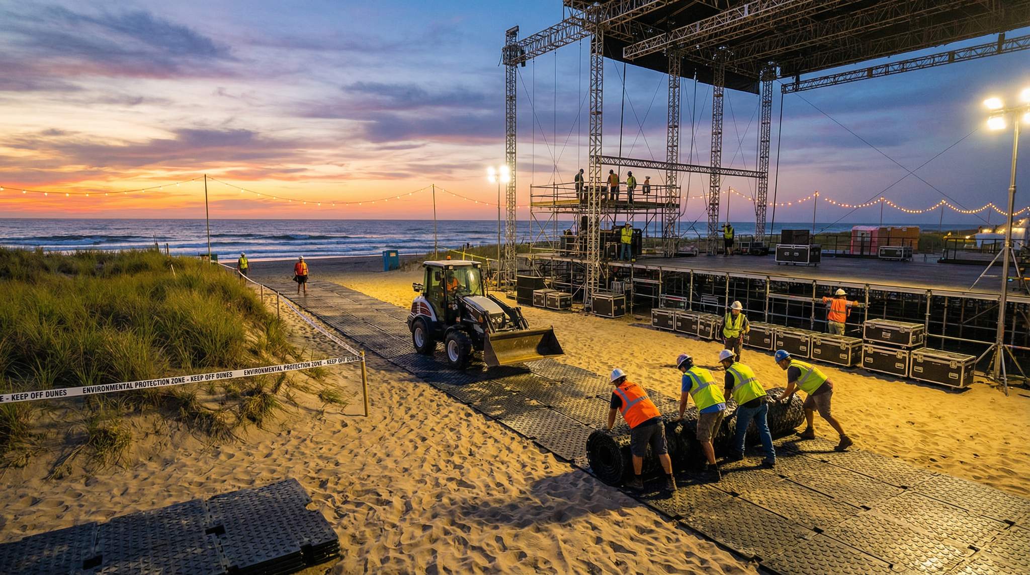 Beach Festivals: Tides, Dunes, and Sand Logistics