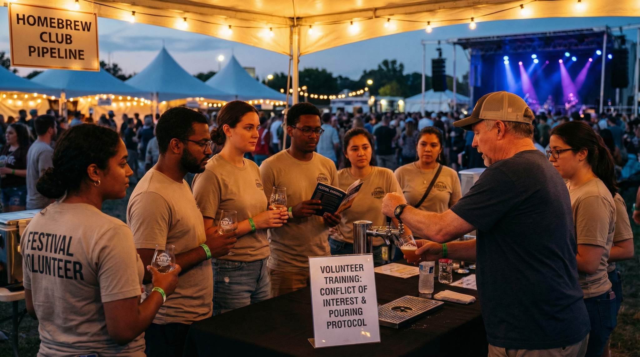 Beer Festival Volunteer Pipeline from Homebrew Clubs: Training & Conflict of Interest Rules
